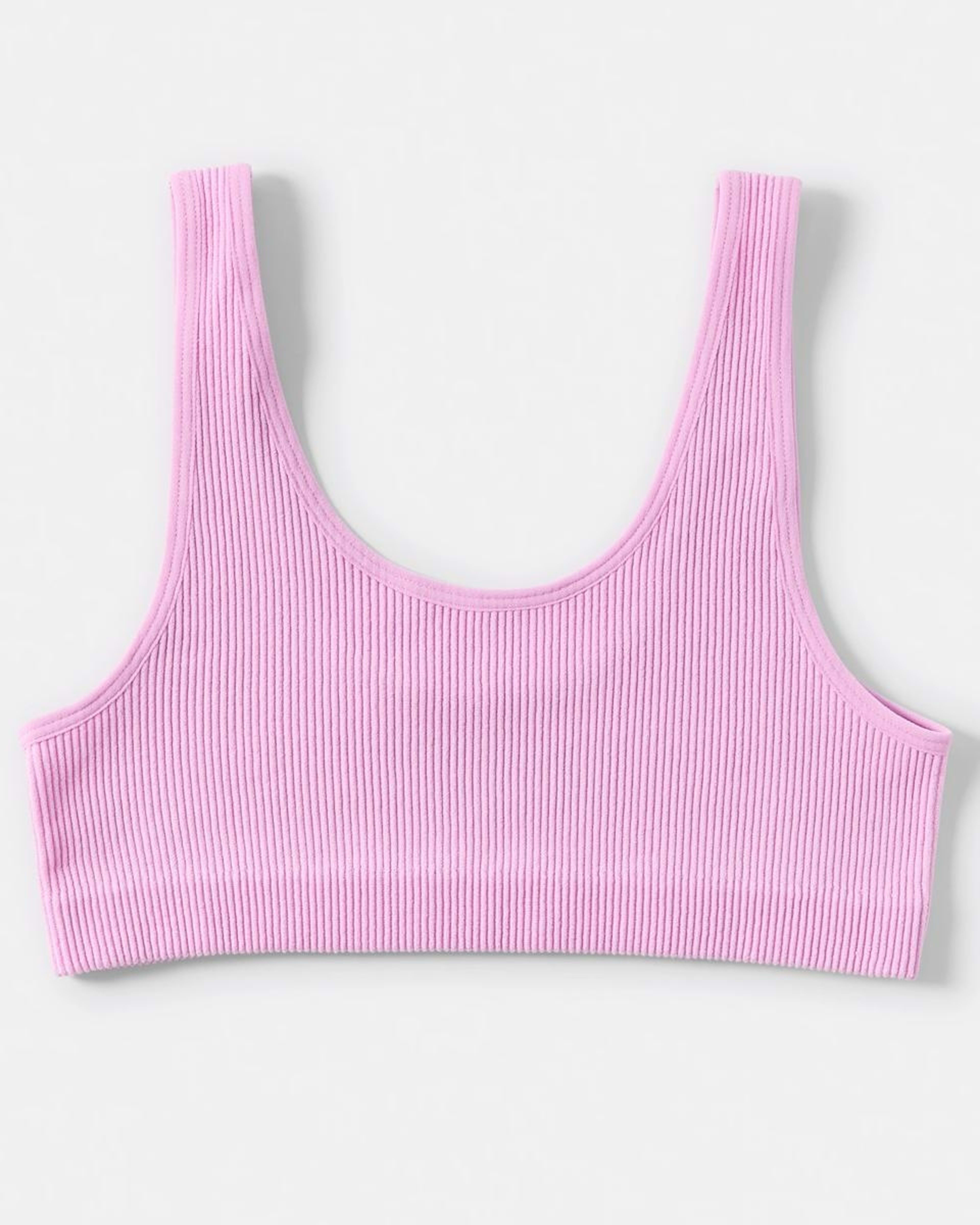 2 2 Pack Rib Seamfree Crop Top PINK, YELLOW, 2 of 3