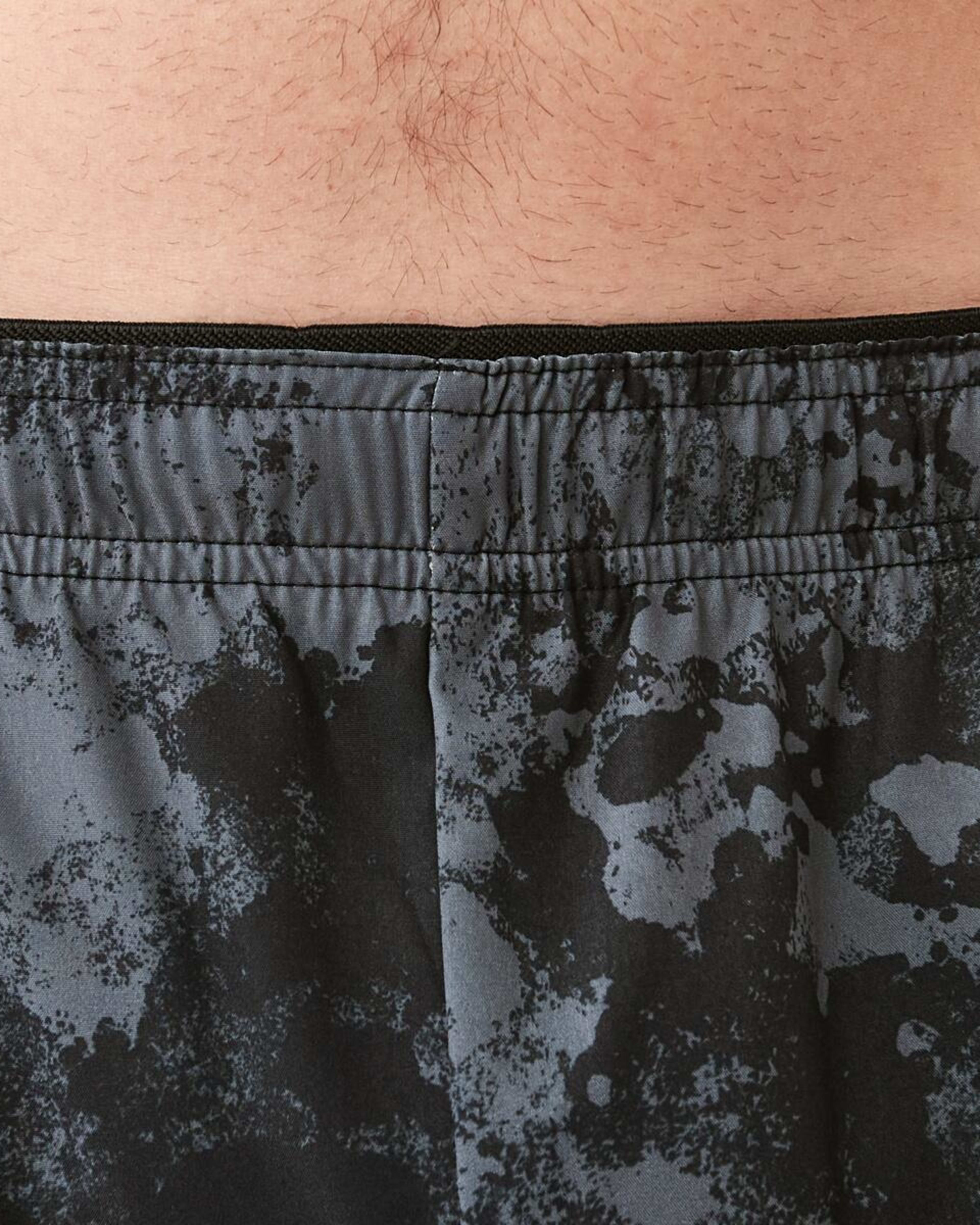 4 Active Mens Gym Shorts Blk Mono, 4 of 6