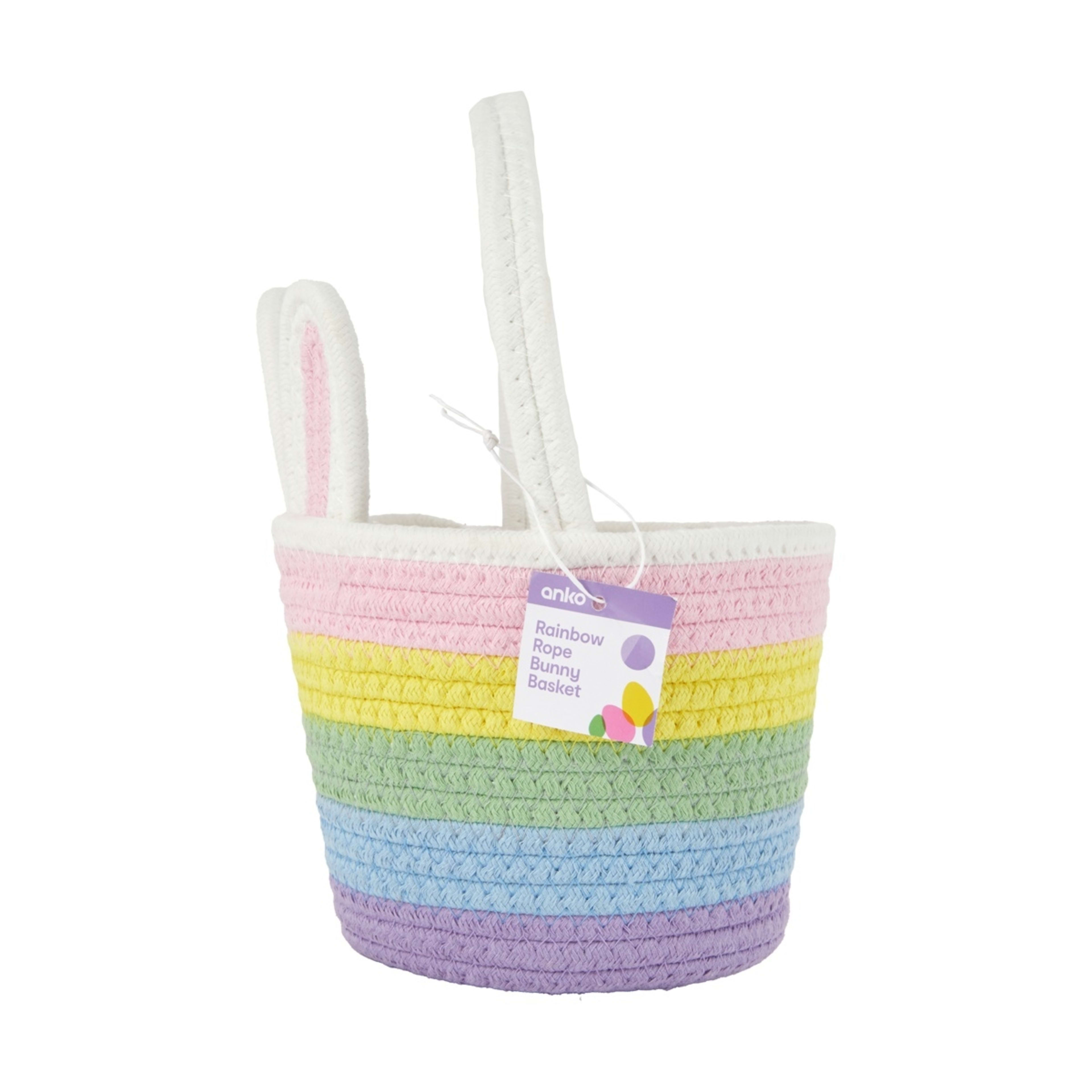 5 Rainbow Rope Bunny Basket, 5 of 5