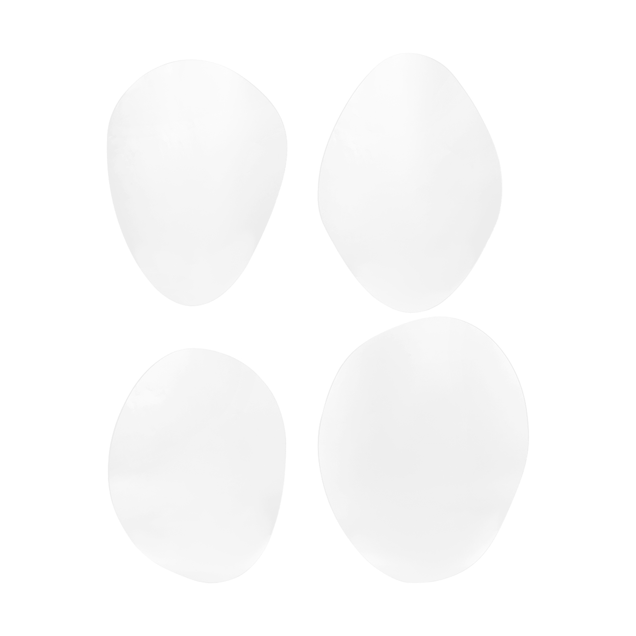 4 Pack Pebble Shaped Self Adhesive Mirrors Kmart