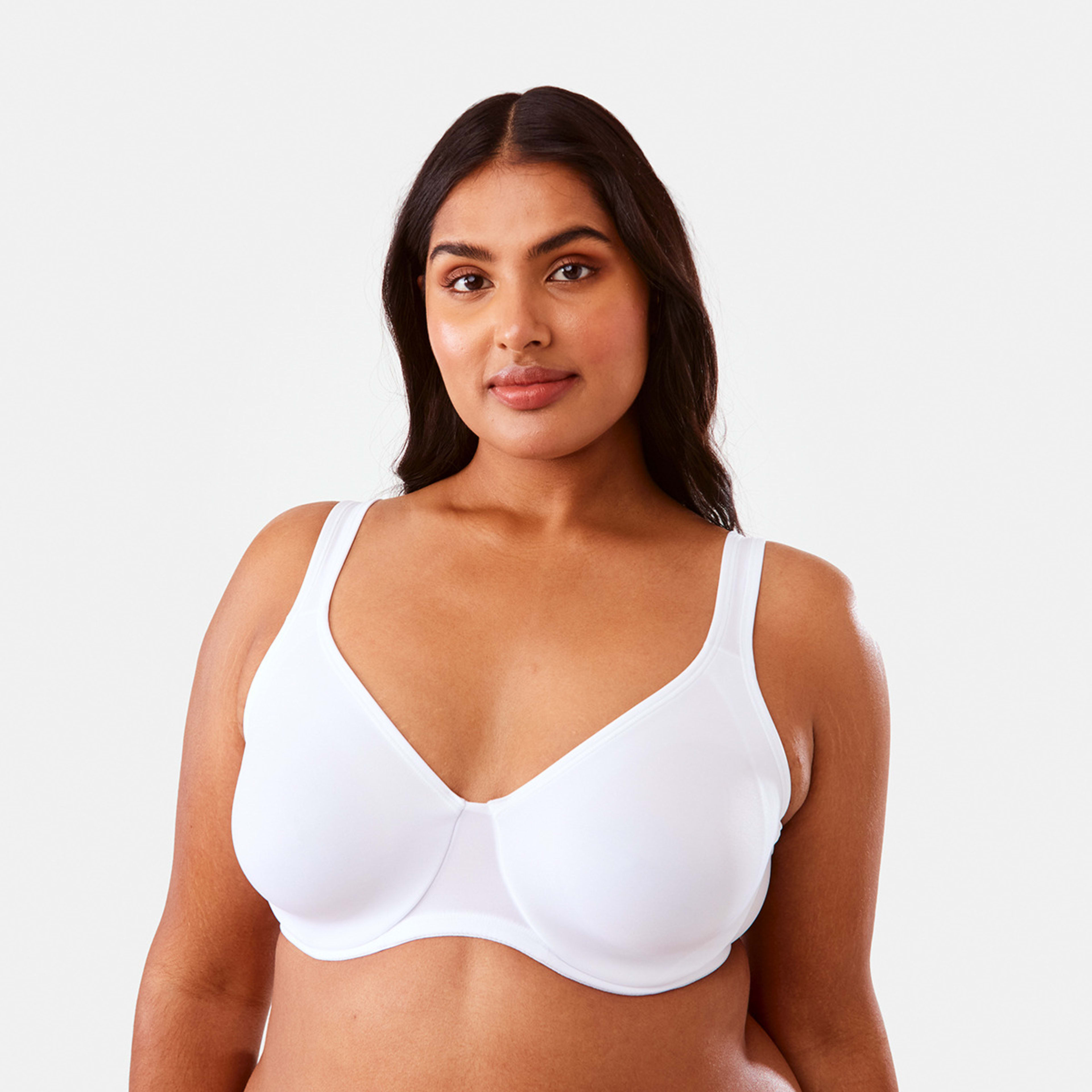 3 2 Pack Full Figure Soft Cup Bra Wh Ws, 3 of 9