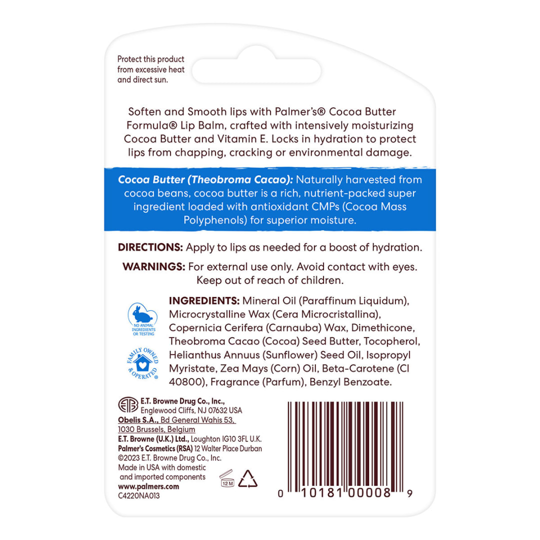 Palmer's Cocoa Butter Formula Lip Balm 4g Vitamin E Kmart