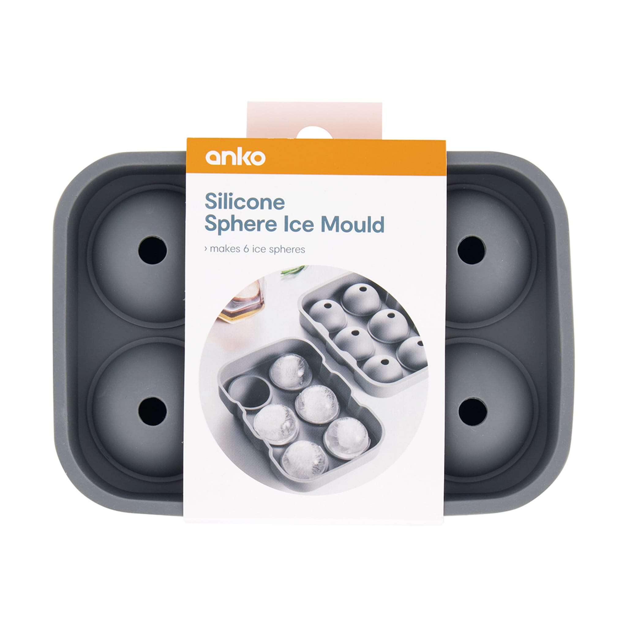 Silicone Sphere Ice Mould Kmart