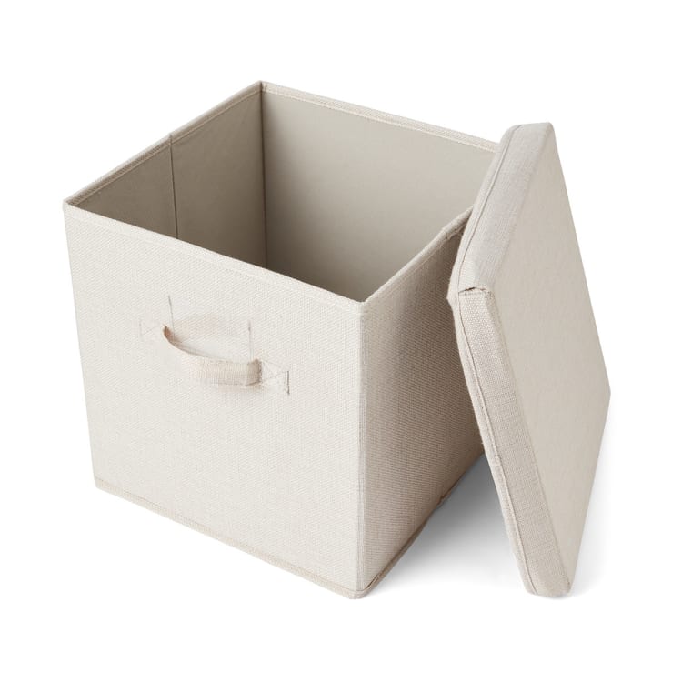 Linen Look Storage Box - Kmart