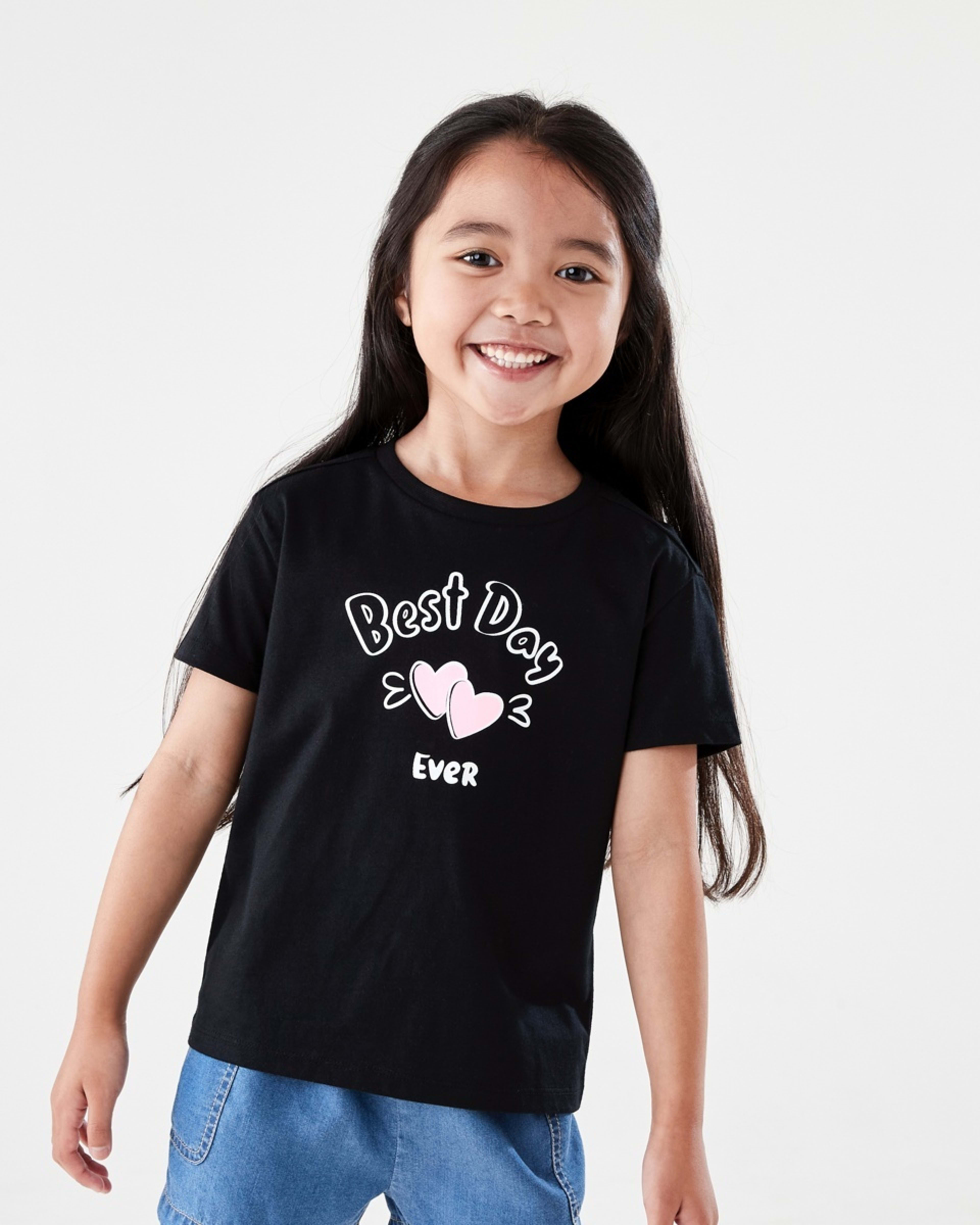 1 Printed T-shirt BEST DAY EVER BLACK, 1 of 6