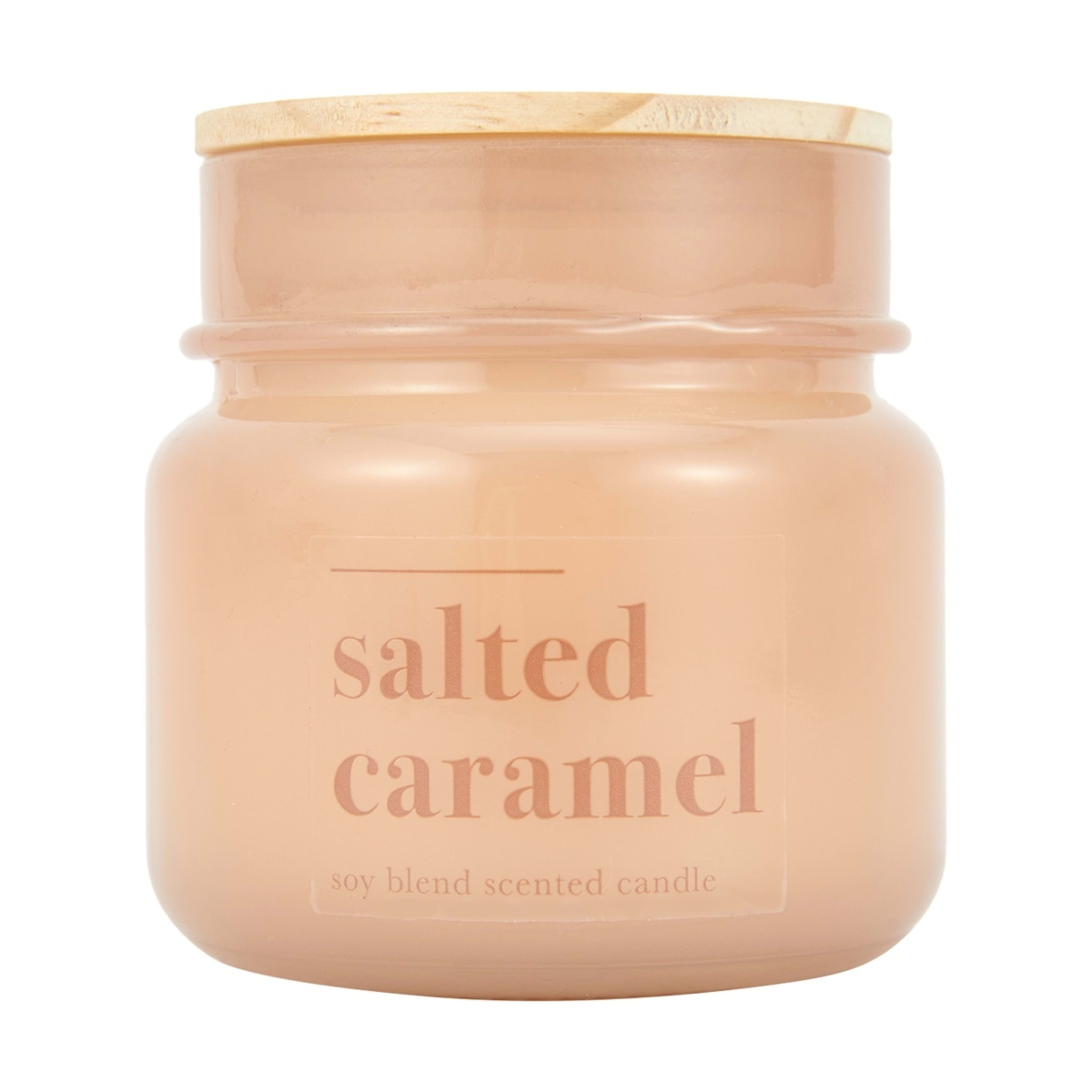 1 Salted Caramel Soy Blend Scented Jar Candle, 1 of 7