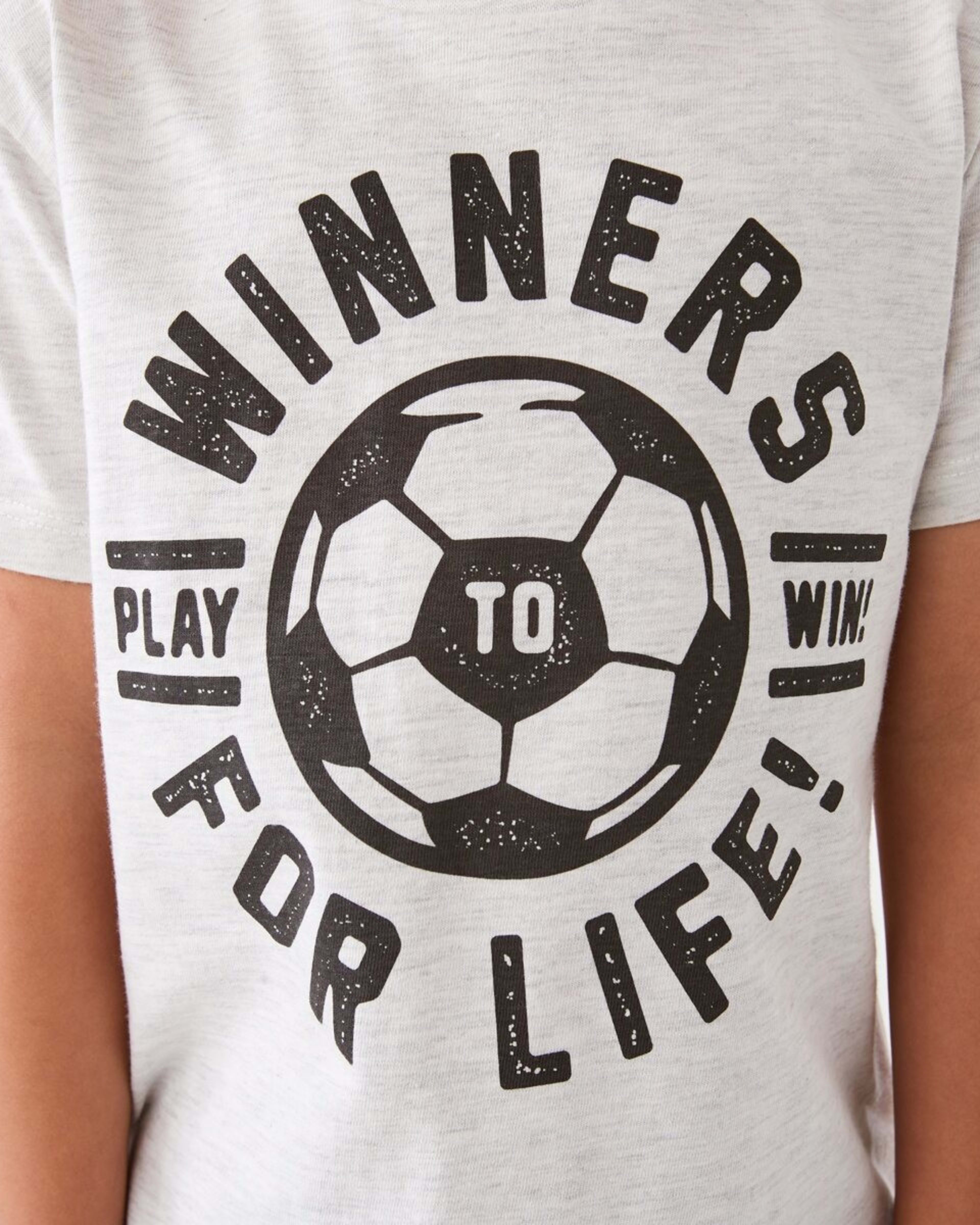 4 Chest Print T-shirt Whtsoccer, 4 of 8