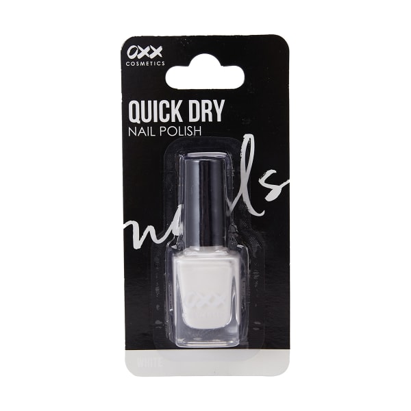 OXX Cosmetics Quick Dry Nail Polish - White - Kmart