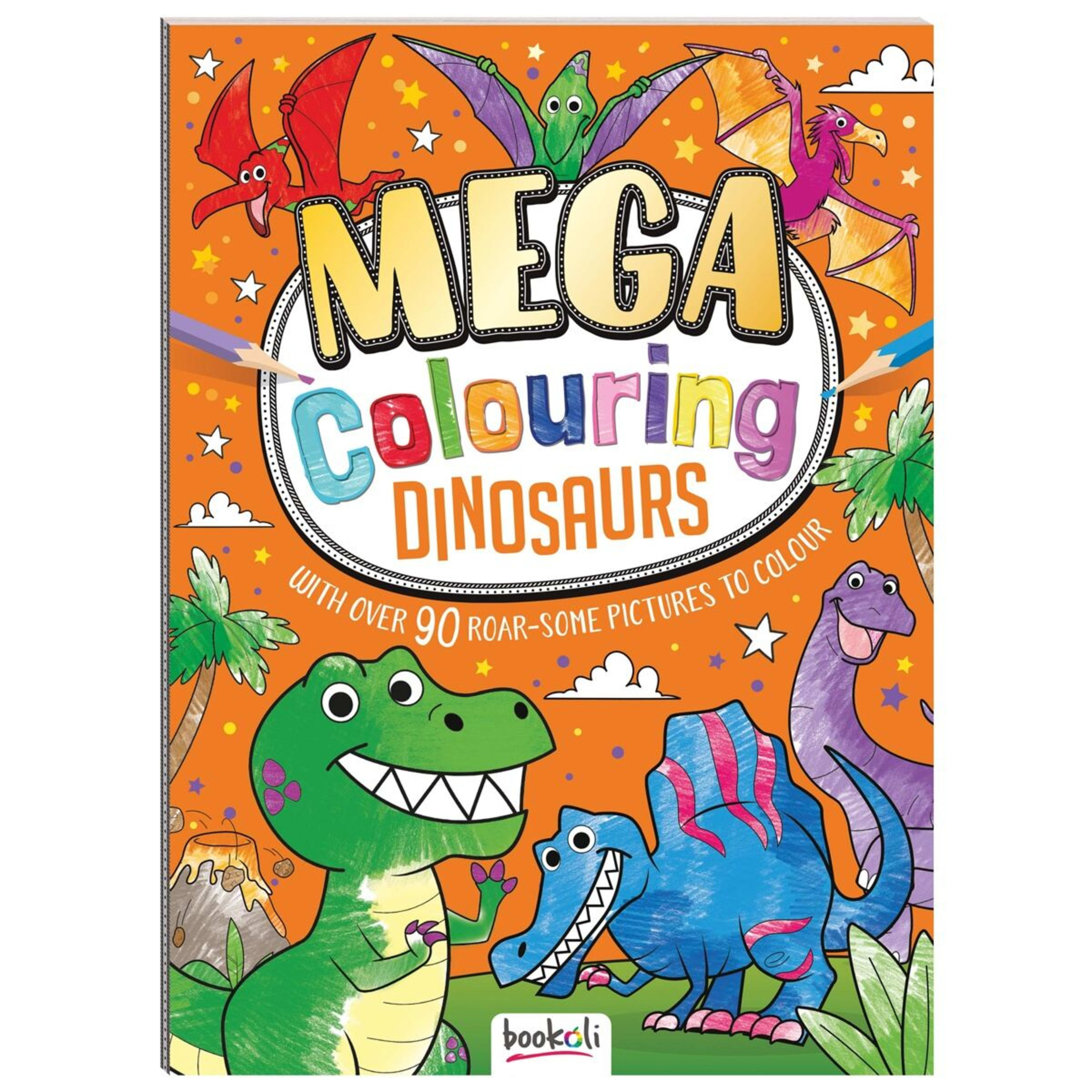 1 Mega Colouring Dinosaurs by Ed Myer - Book