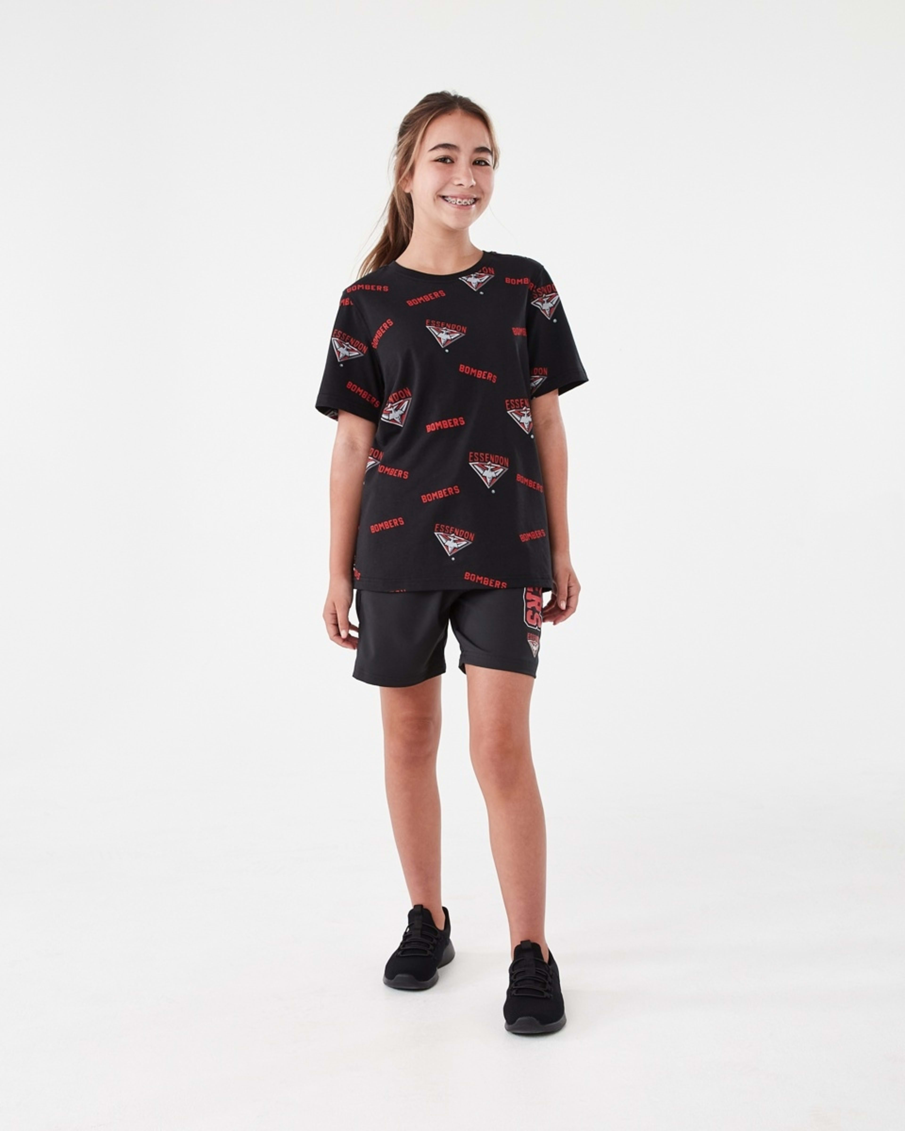 6 Official AFL Kids All Over Print T-shirt Essendon, 6 of 10