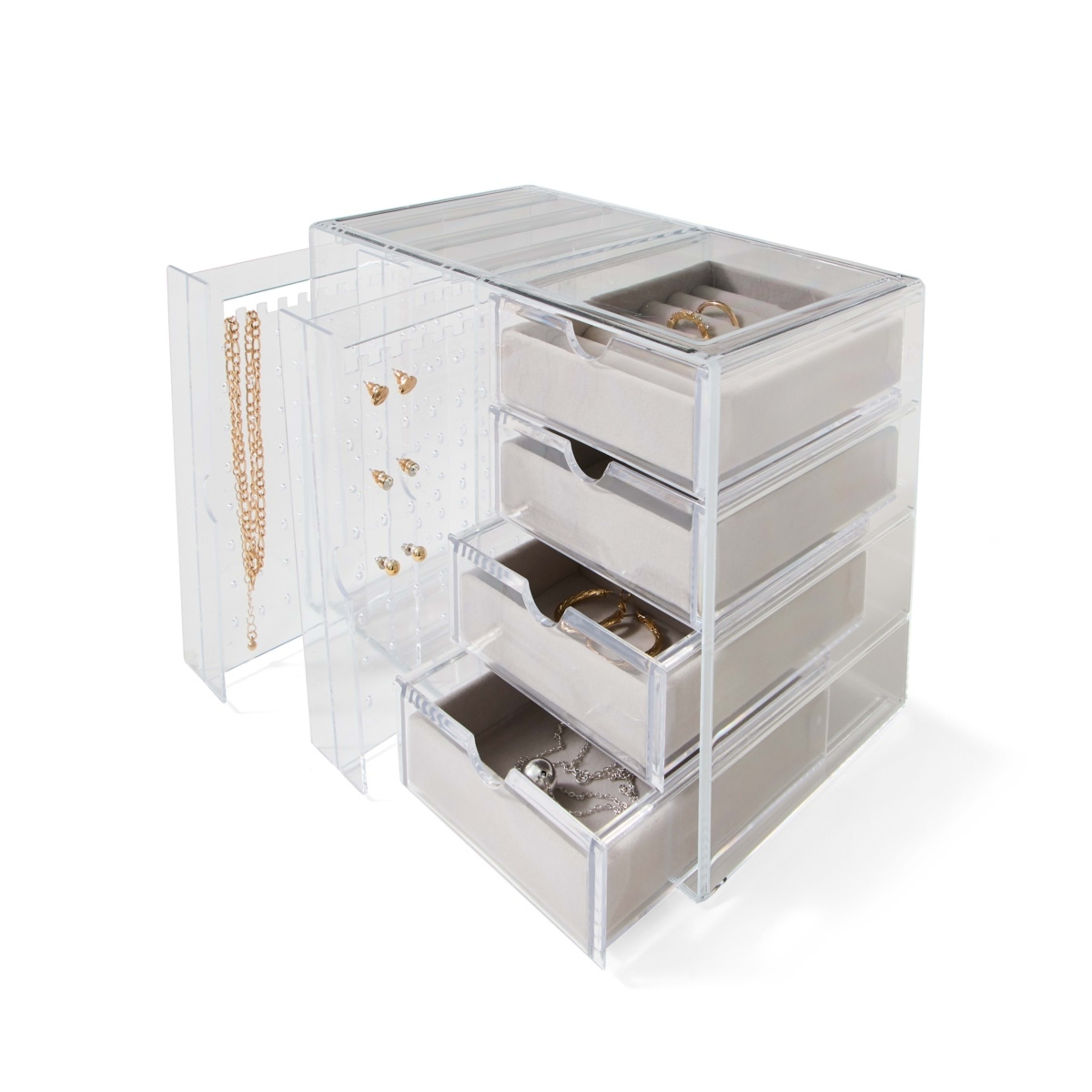 1 Clear Jewellery Box