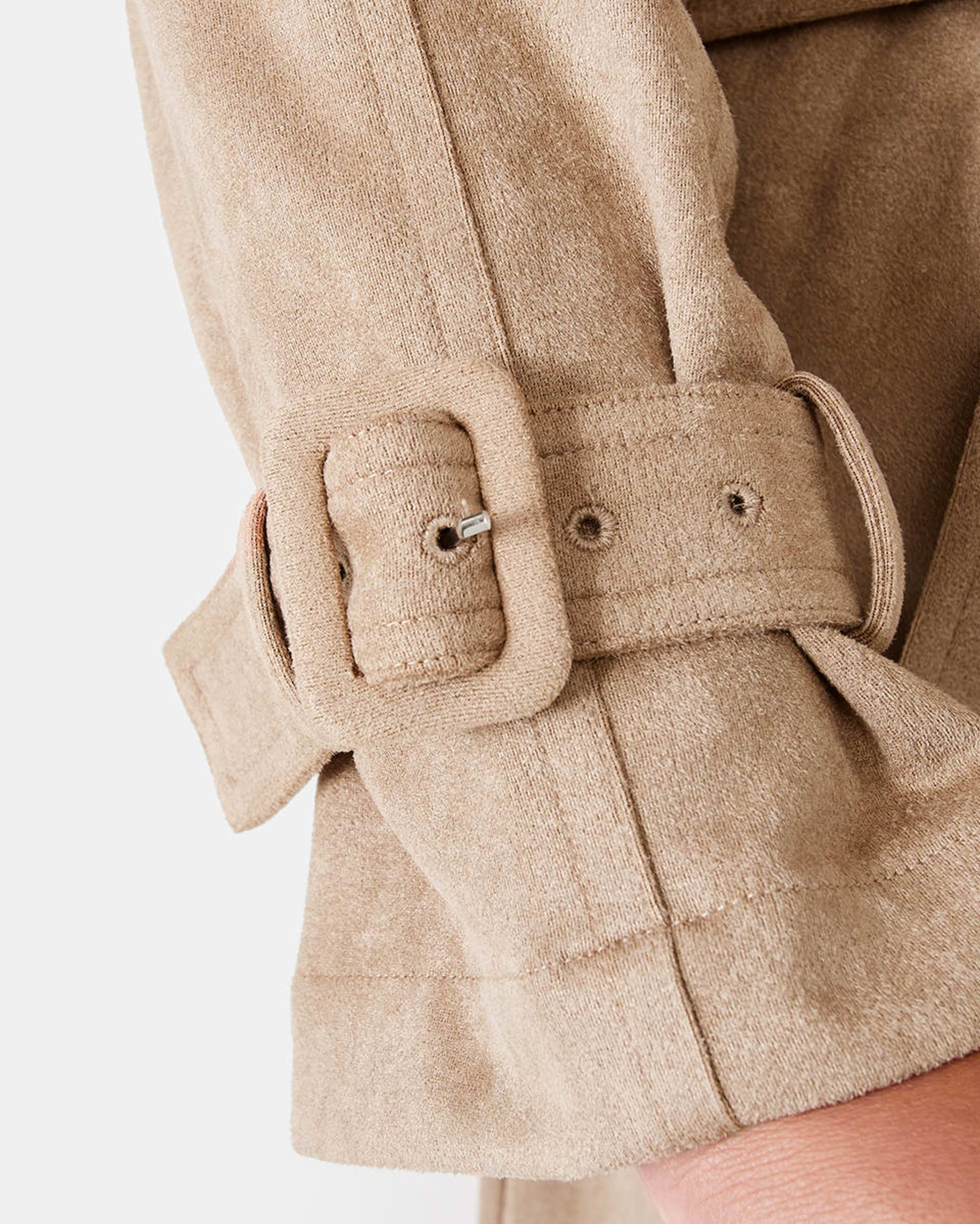 Curve Long Sleeve Trench Coat Kmart