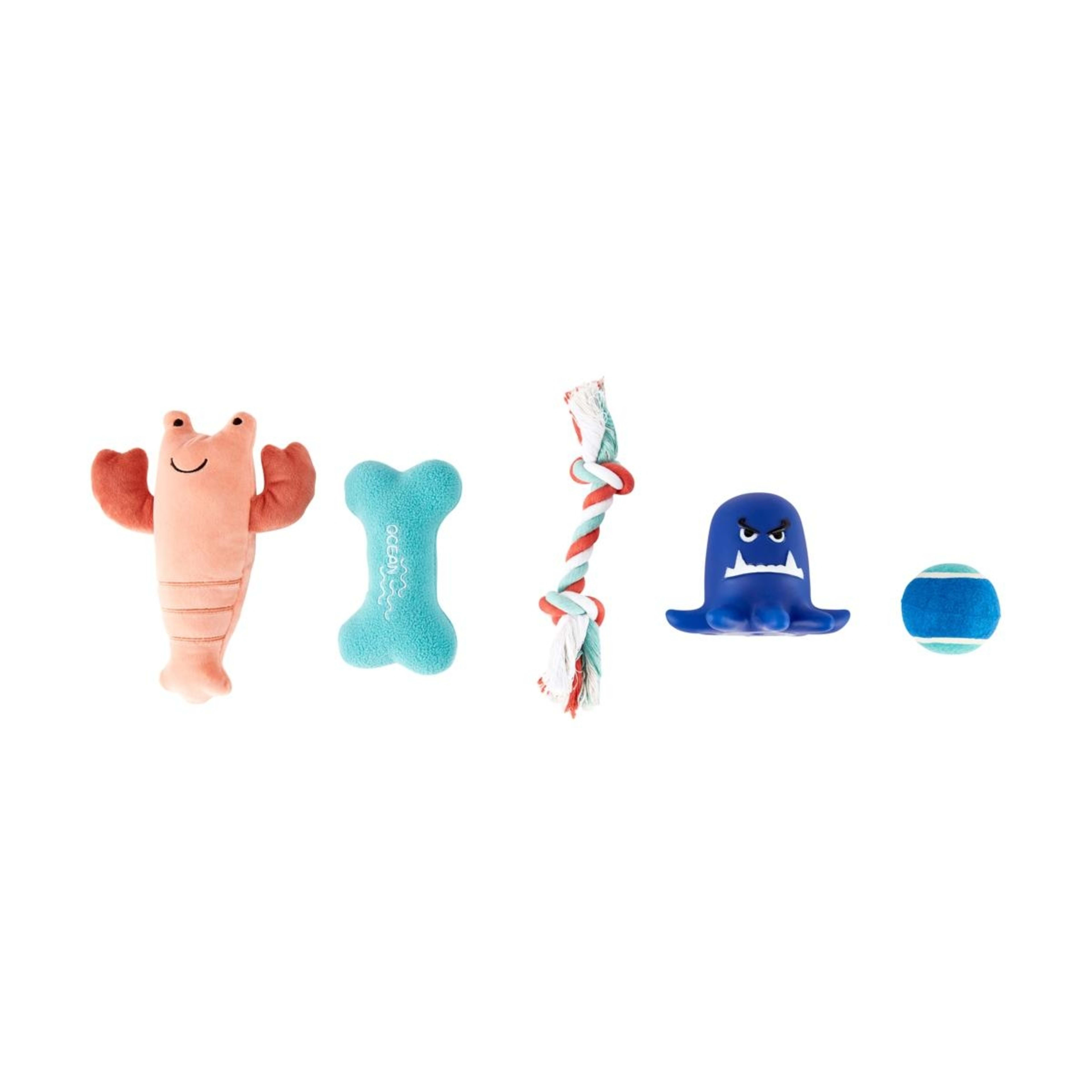 1 5 Pack Pet Toy Sea Life