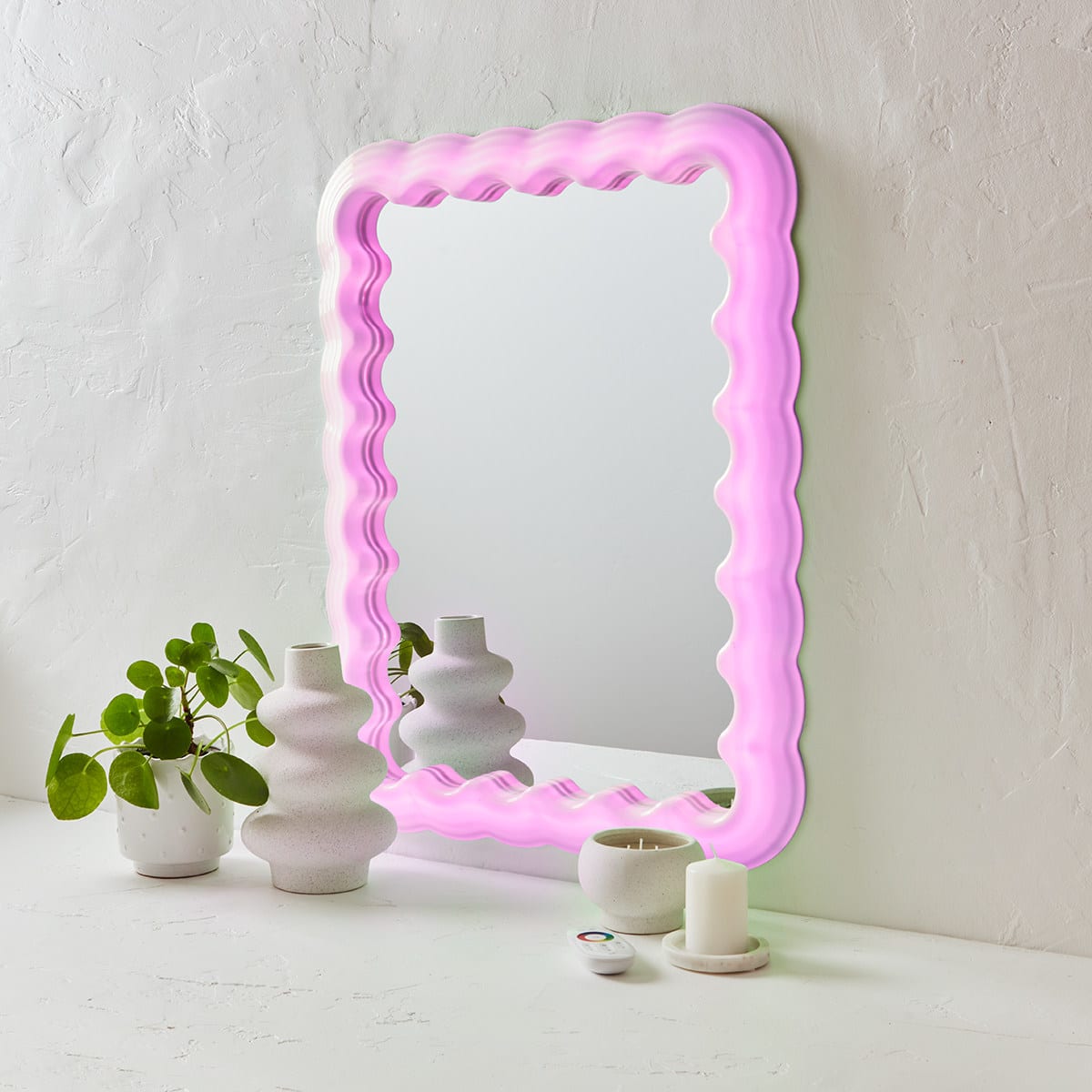 Light Up Wavy Mirror Kmart NZ