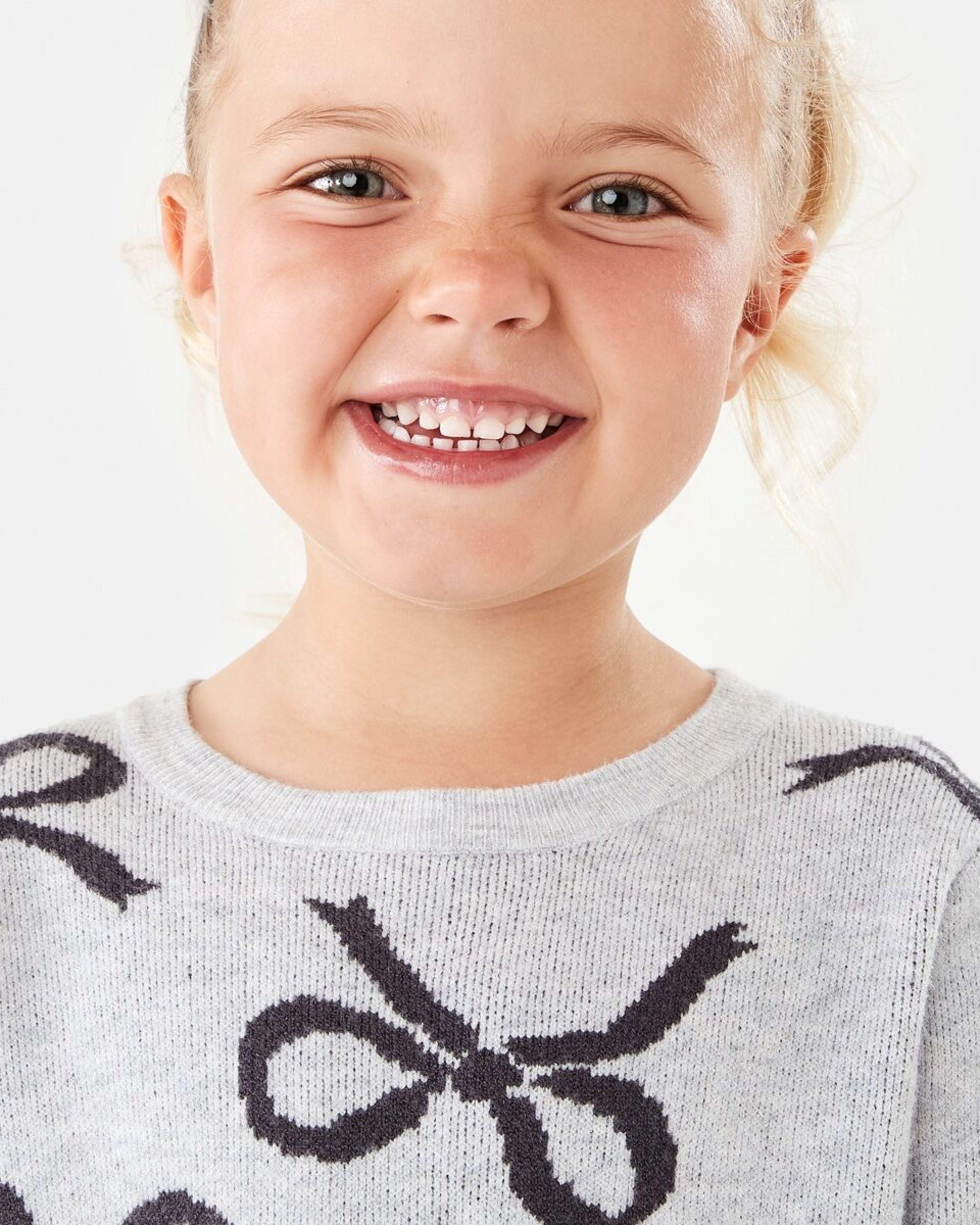 3 Jacquard Knit Jumper Bow, 3 of 8