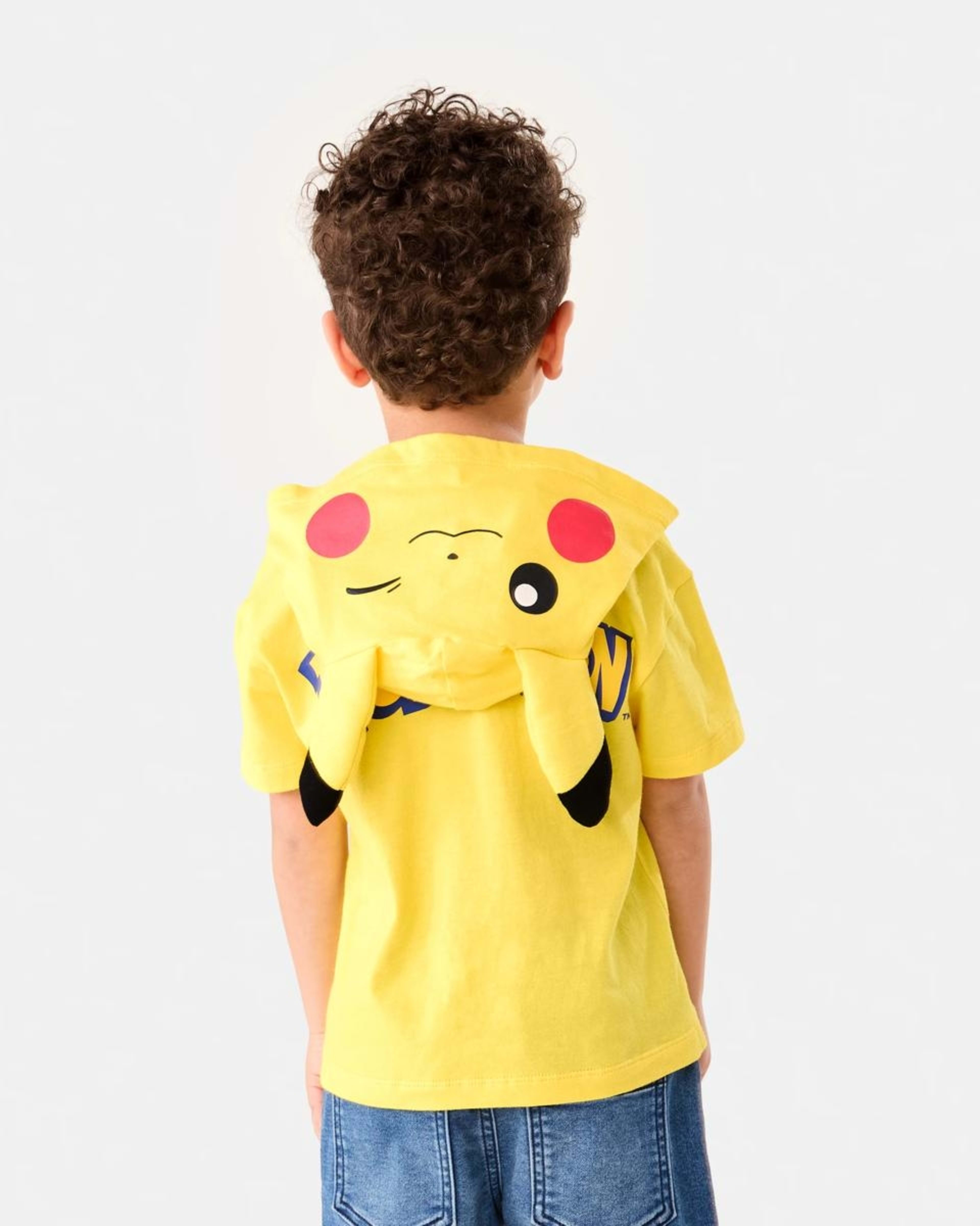 3 Pokemon License Character Hooded T-shirt PIKACHU, 3 of 9