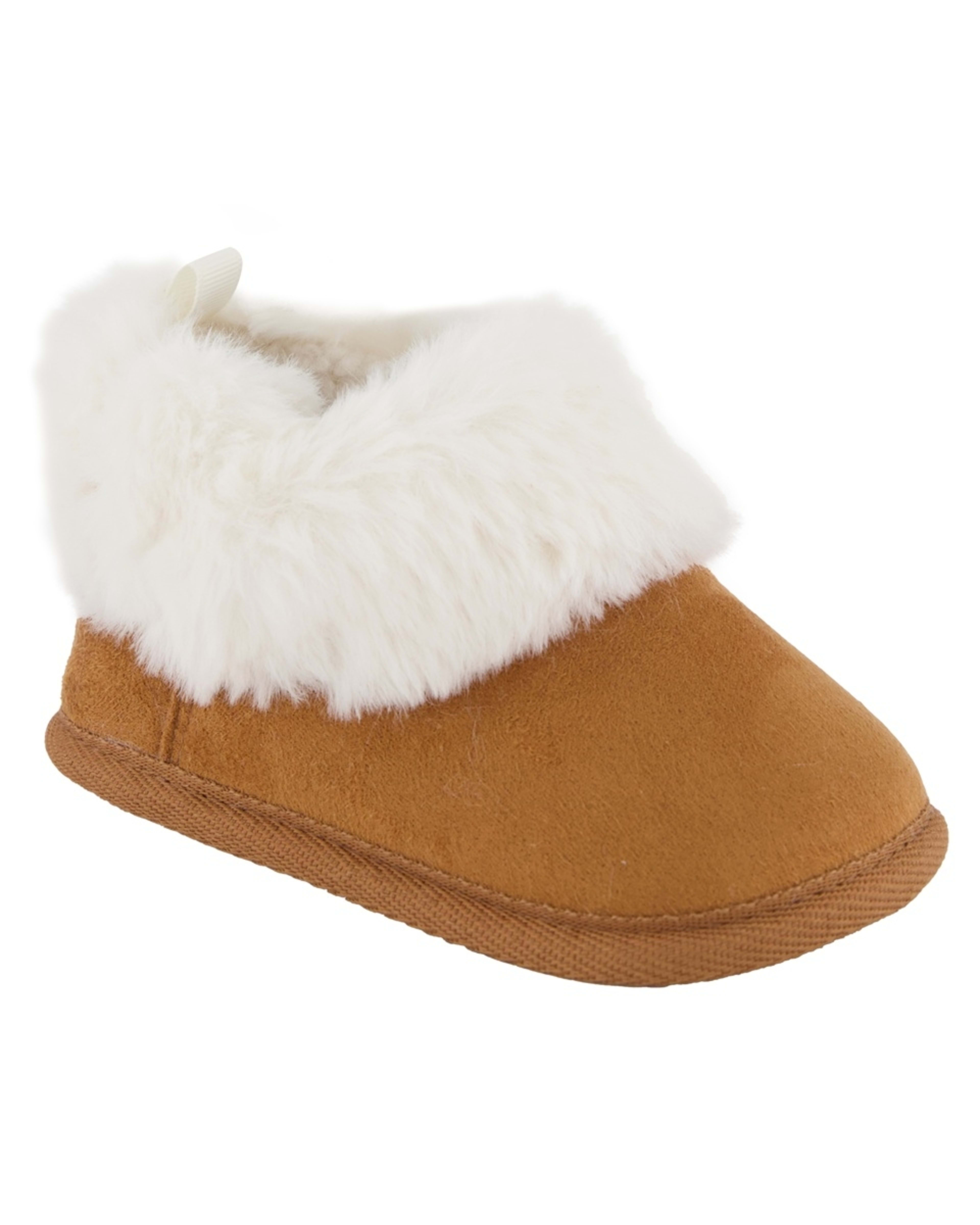 1 Baby Slipper Boots Chestnut Tan, 1 of 5
