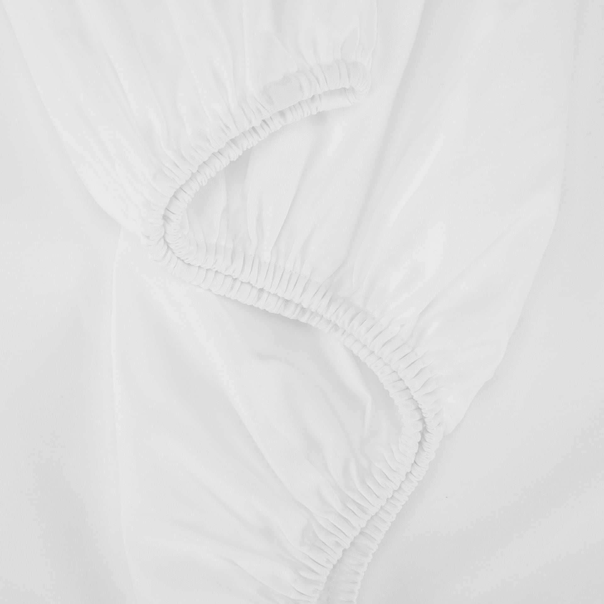 500 Thread Count Australian Grown Cotton Fitted Sheet King Bed, White