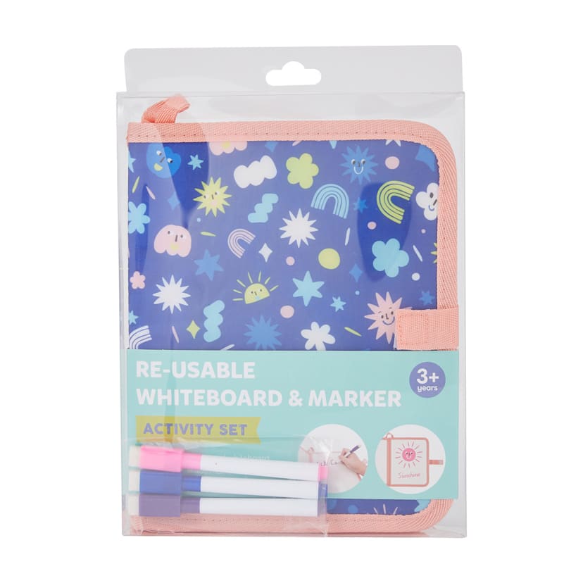 Reusable Whiteboard & Marker Activity Set Kmart