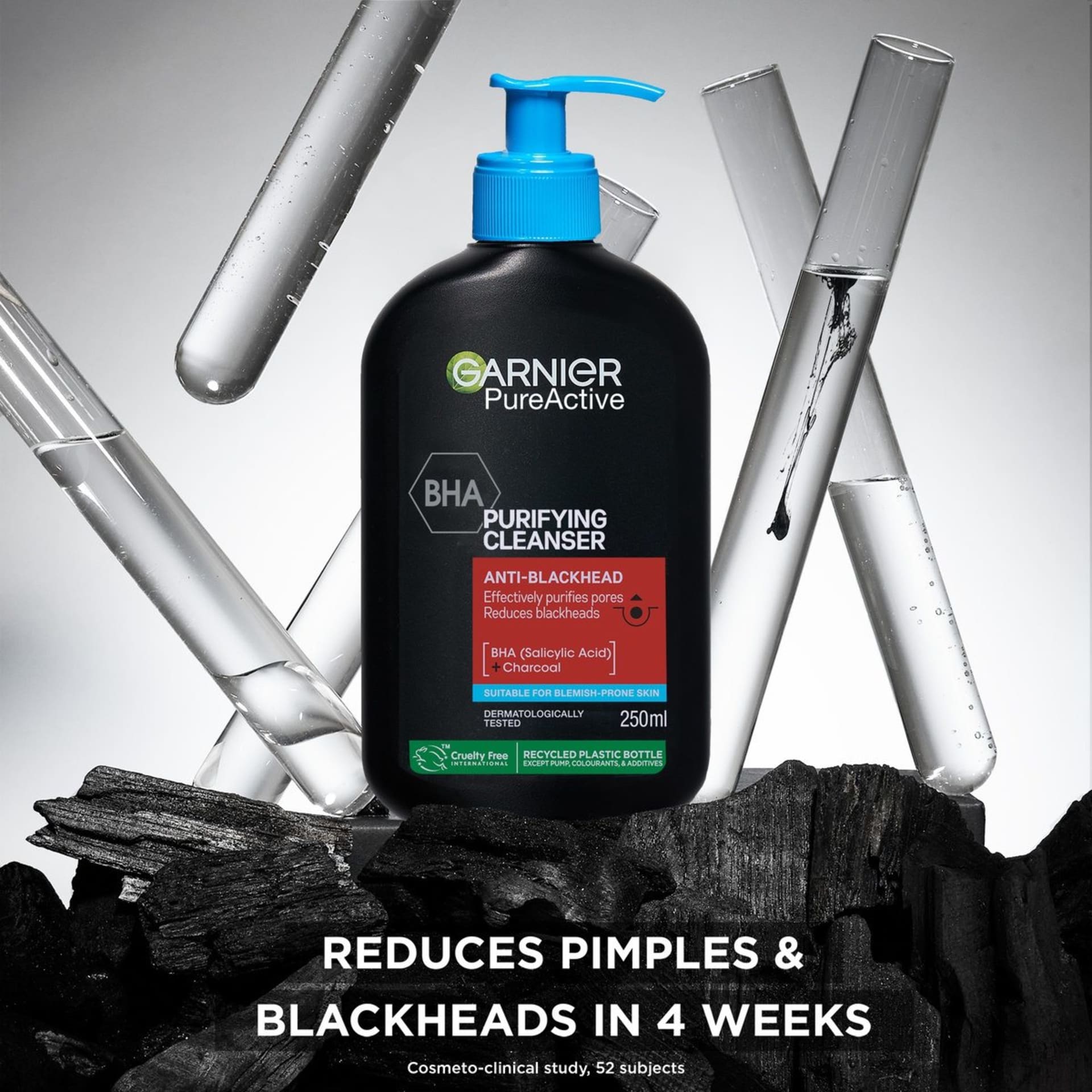 Garnier PureActive AntiBlackhead Purifying Cleanser 250ml Salicylic