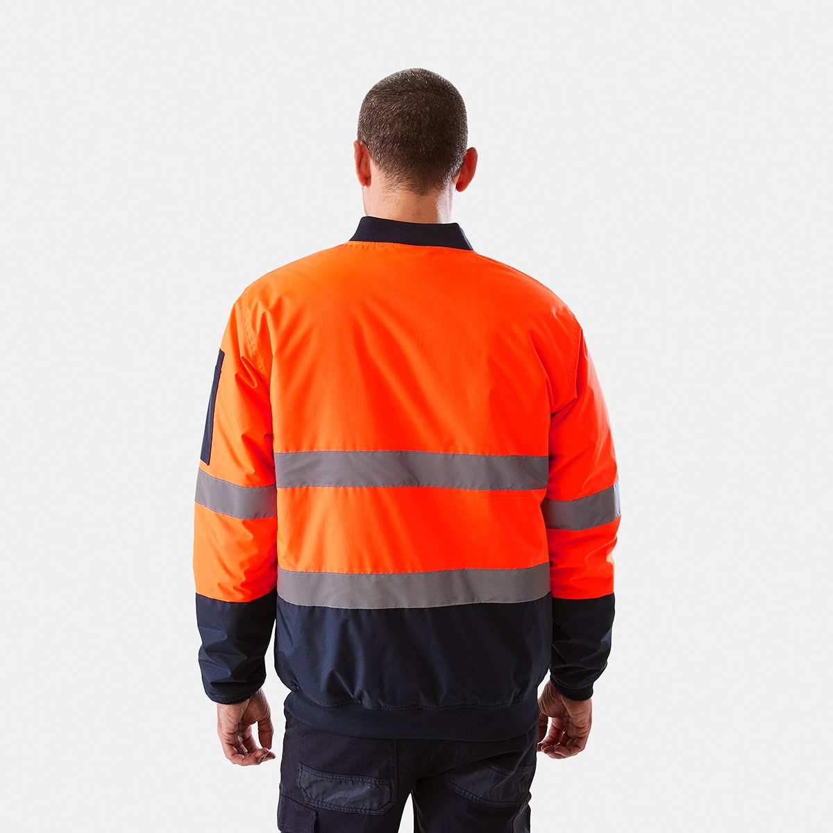 Workwear HiVisibility Reflective Bomber Jacket Kmart