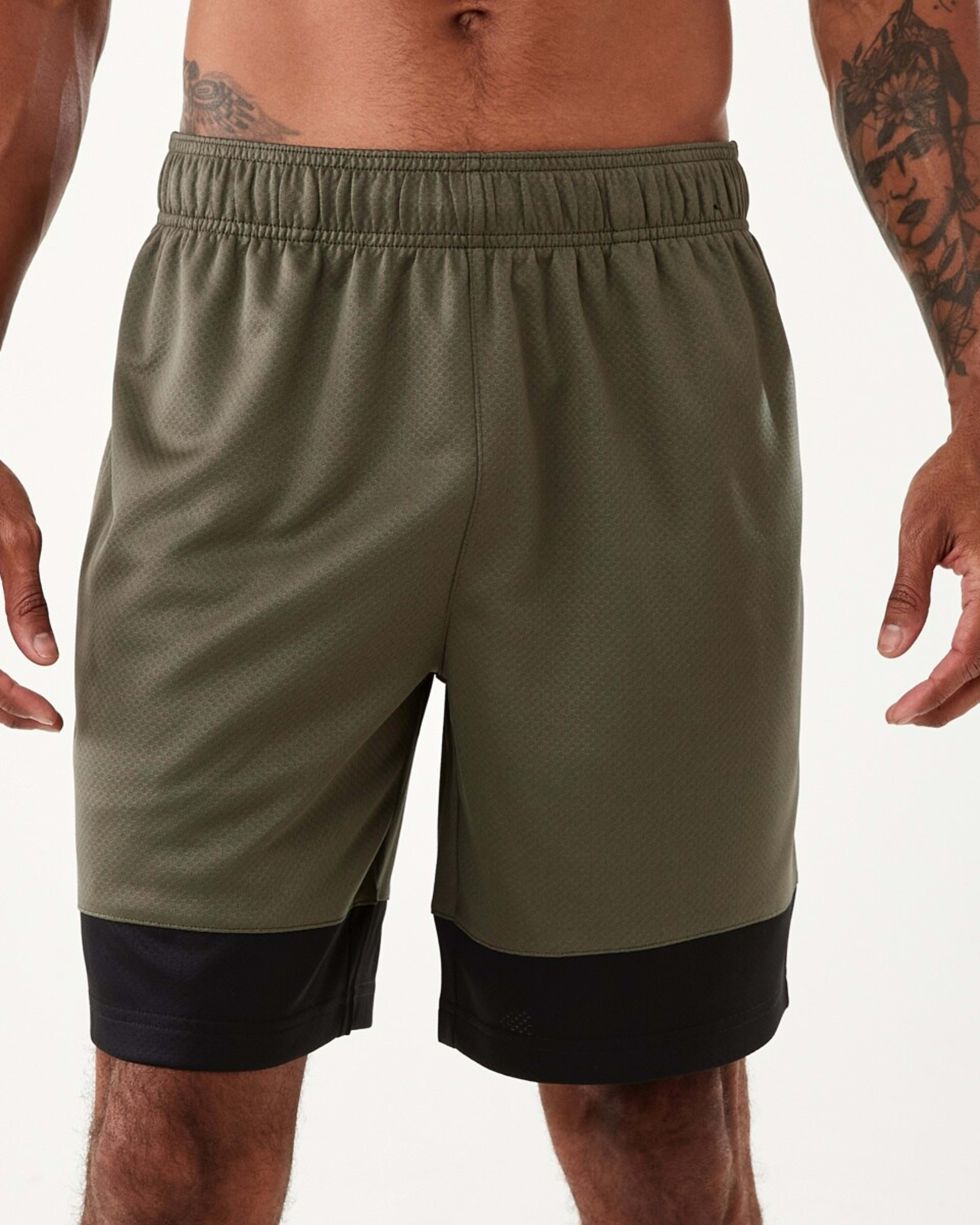 2 Everlast Mens Mesh Panelled Shorts EVER KHAKI, 2 of 7