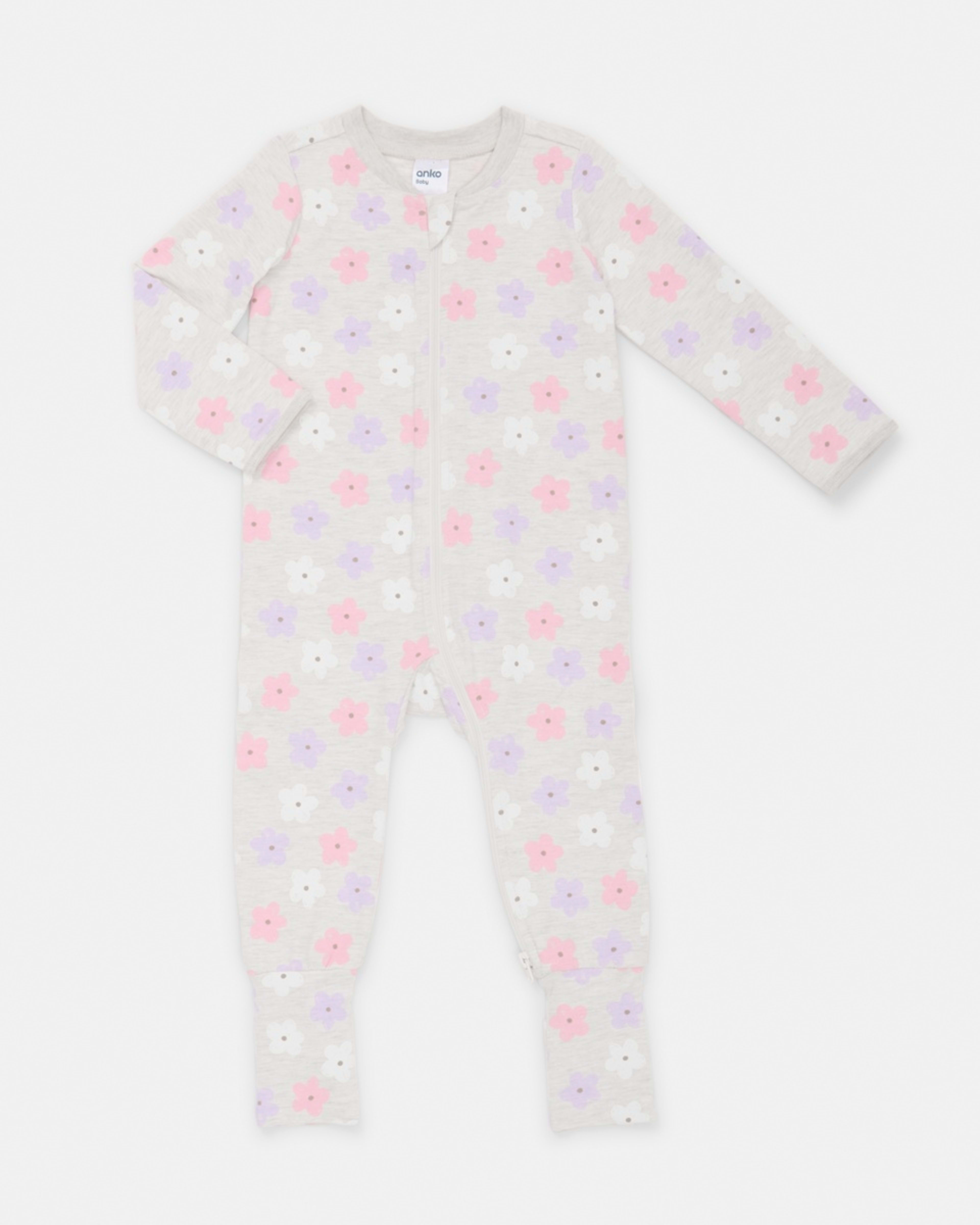 1 Turn Cuff Coverall Hny Floral, 1 of 3