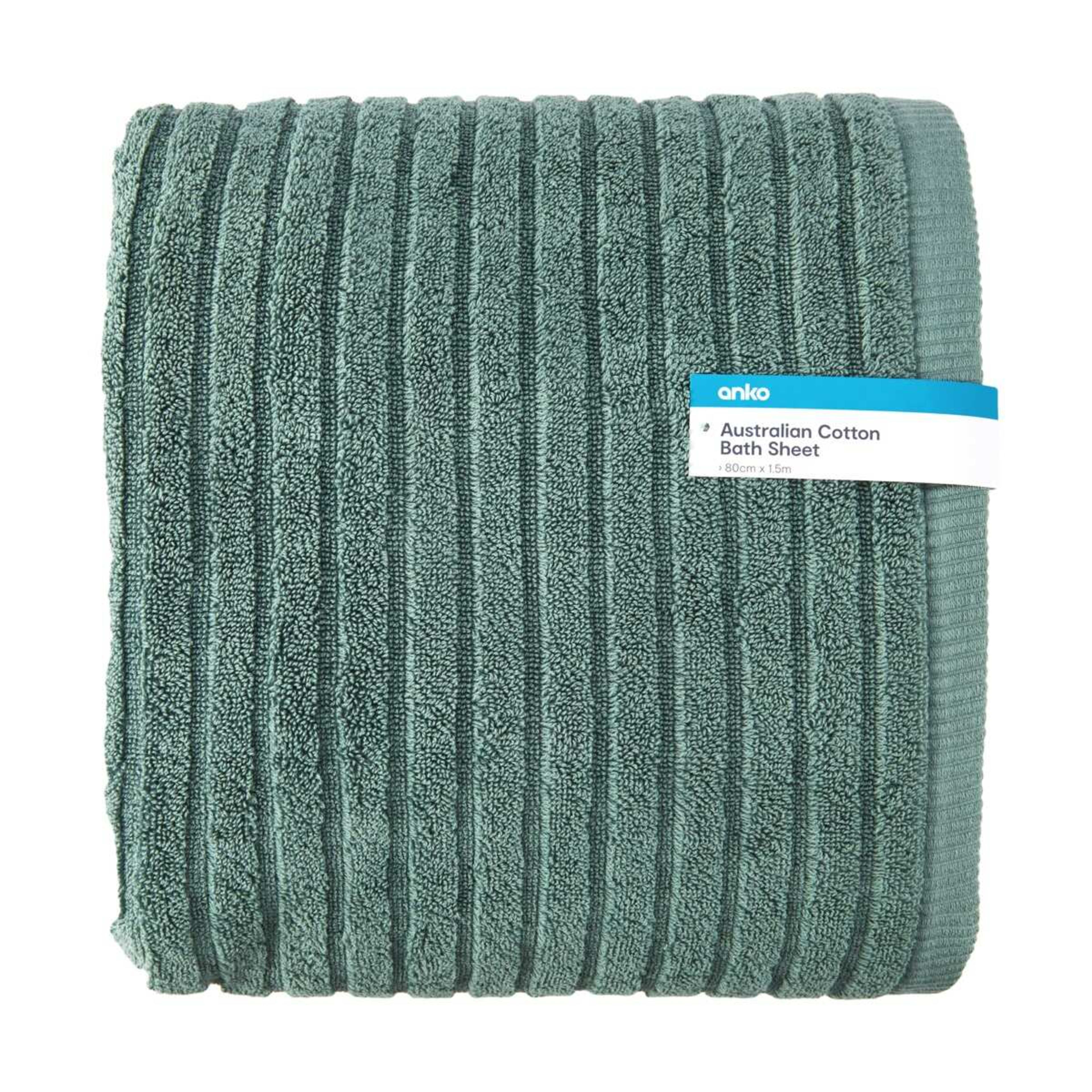 5 Australian Cotton Bath Sheet - Teal, 5 of 5