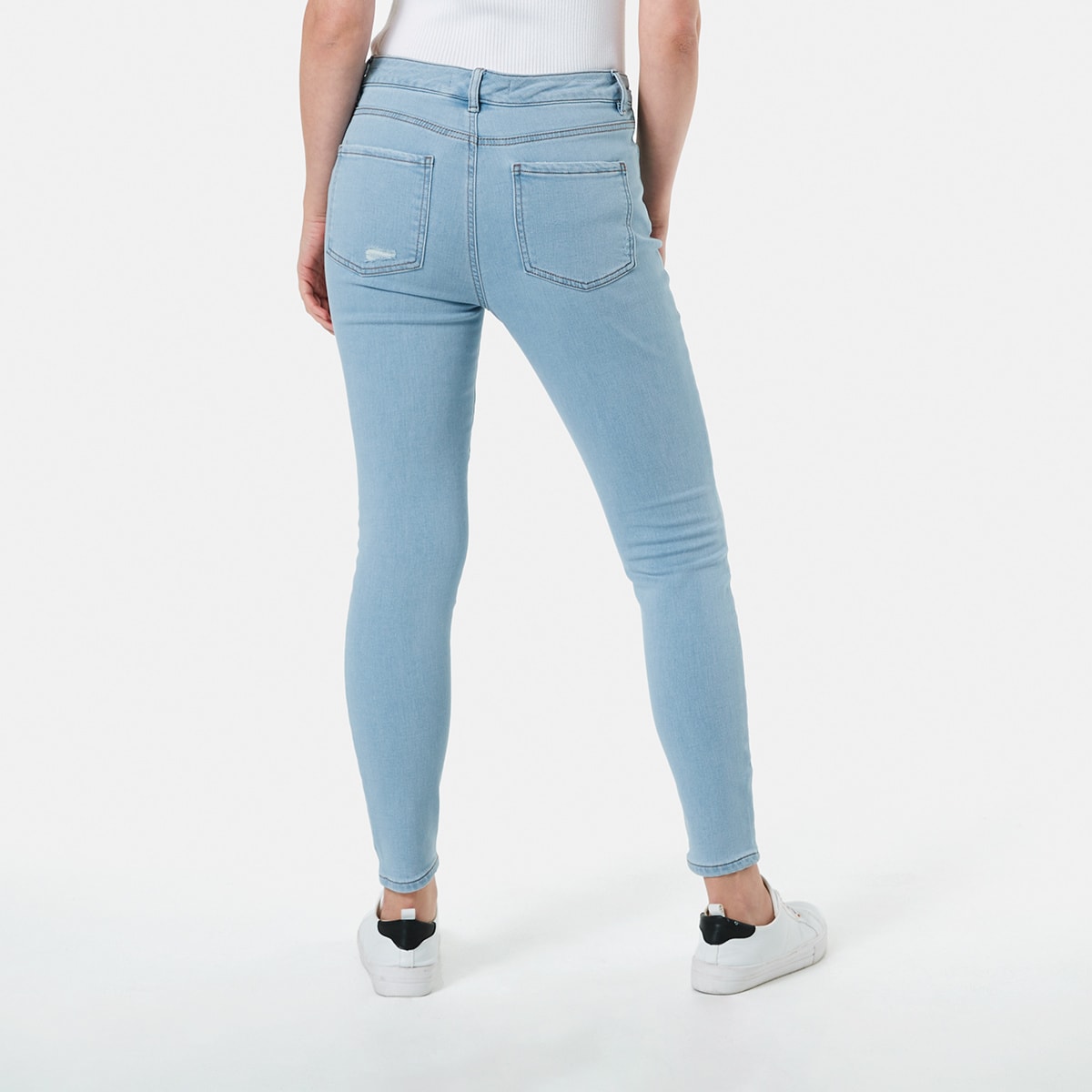 Distressed Skinny Knit Jeans Kmart