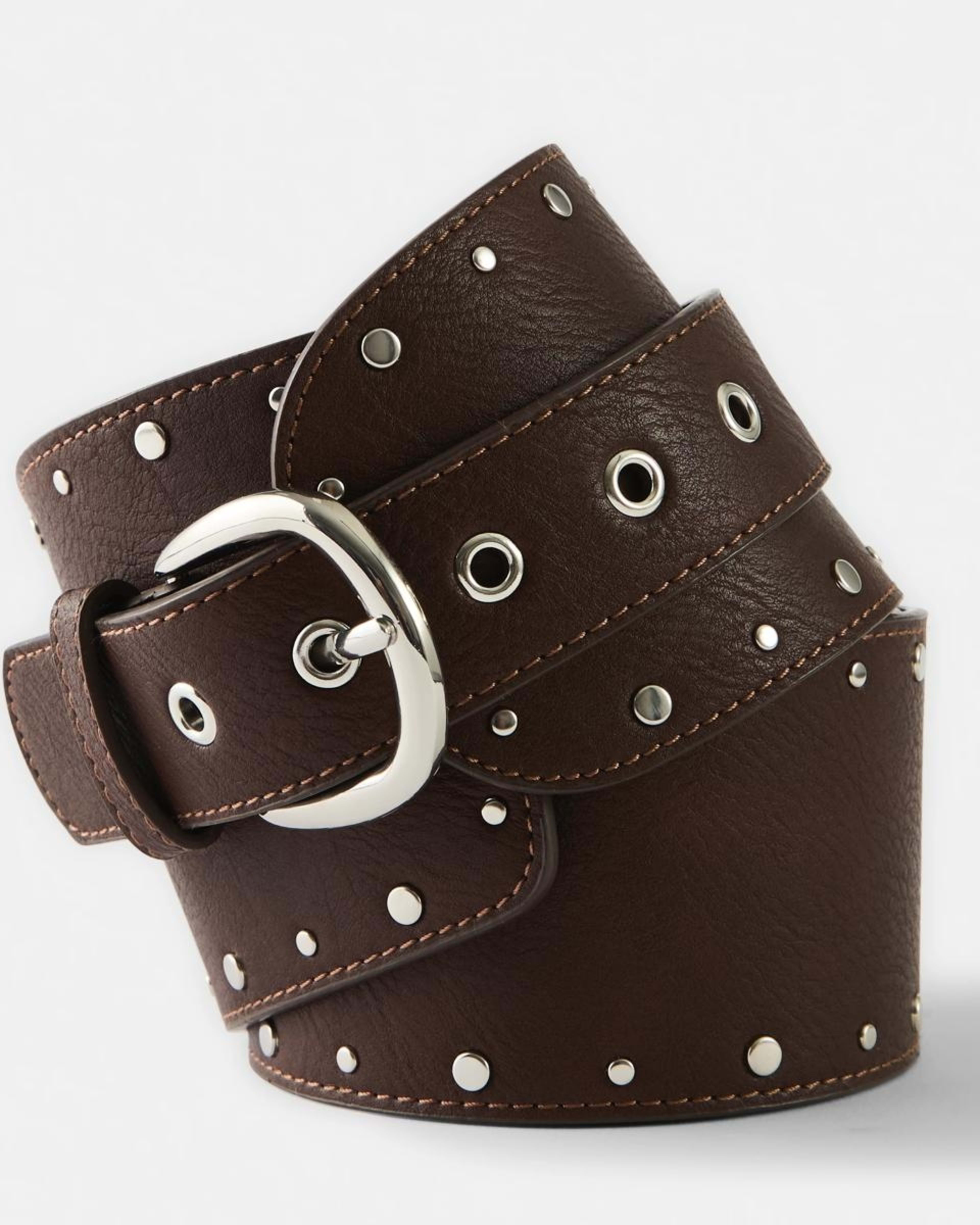 1 Wide Statement Belt CHOCOLATE PLUM, 1 of 4
