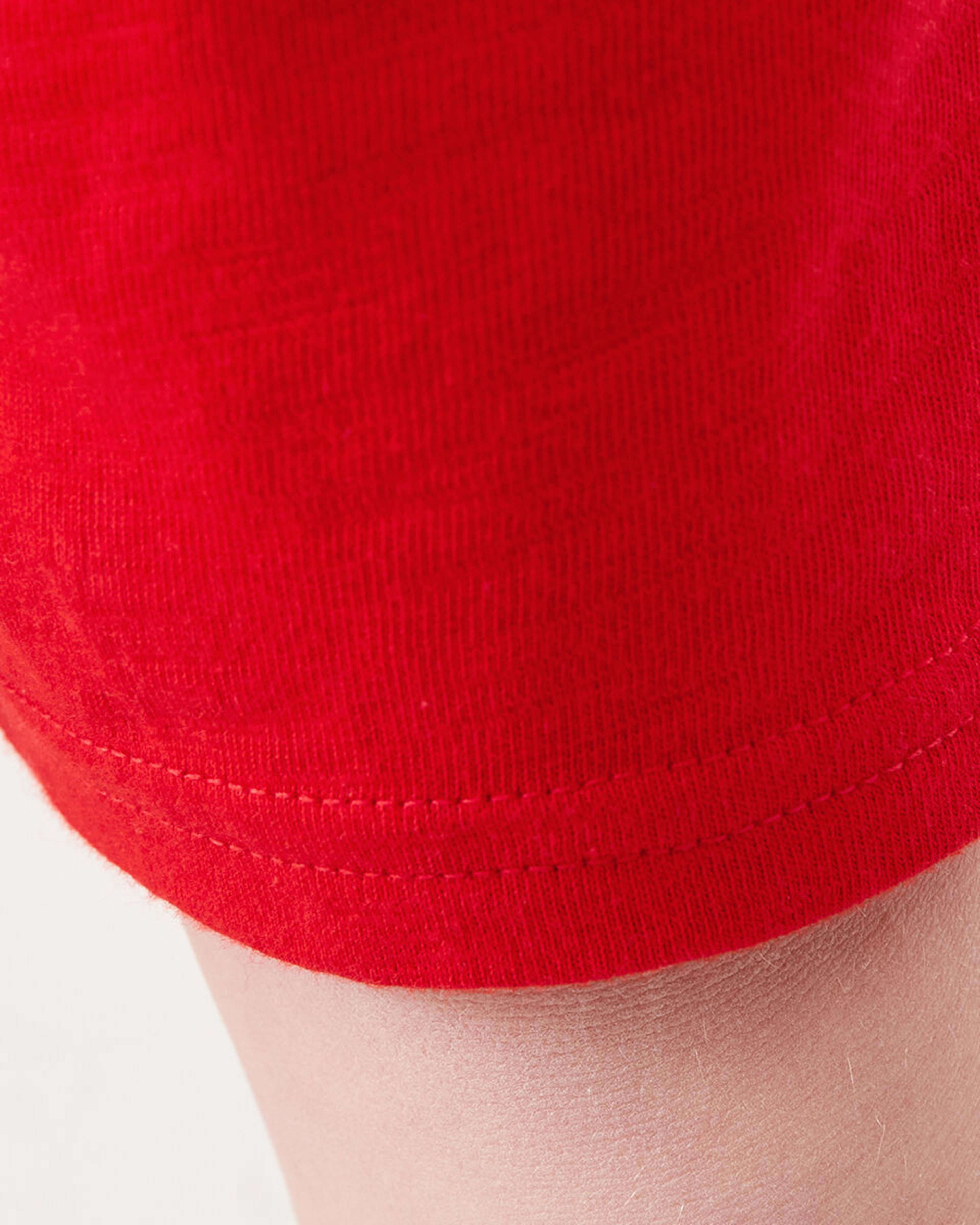 4 Cotton Knit Shorts Flame Red, 4 of 8