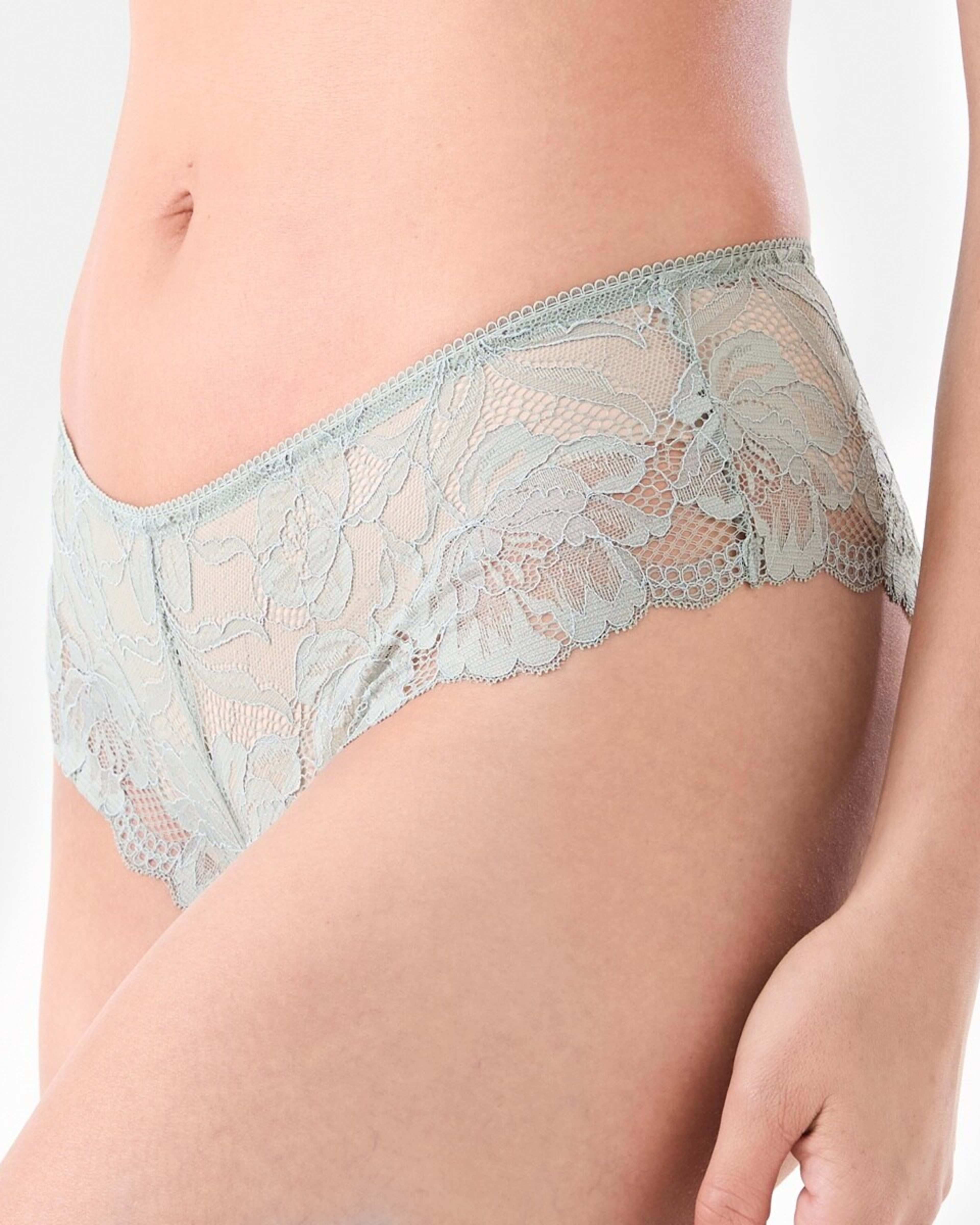 2 Co-ordinated Bloom Lace Briefs Ice Grn, 2 of 4