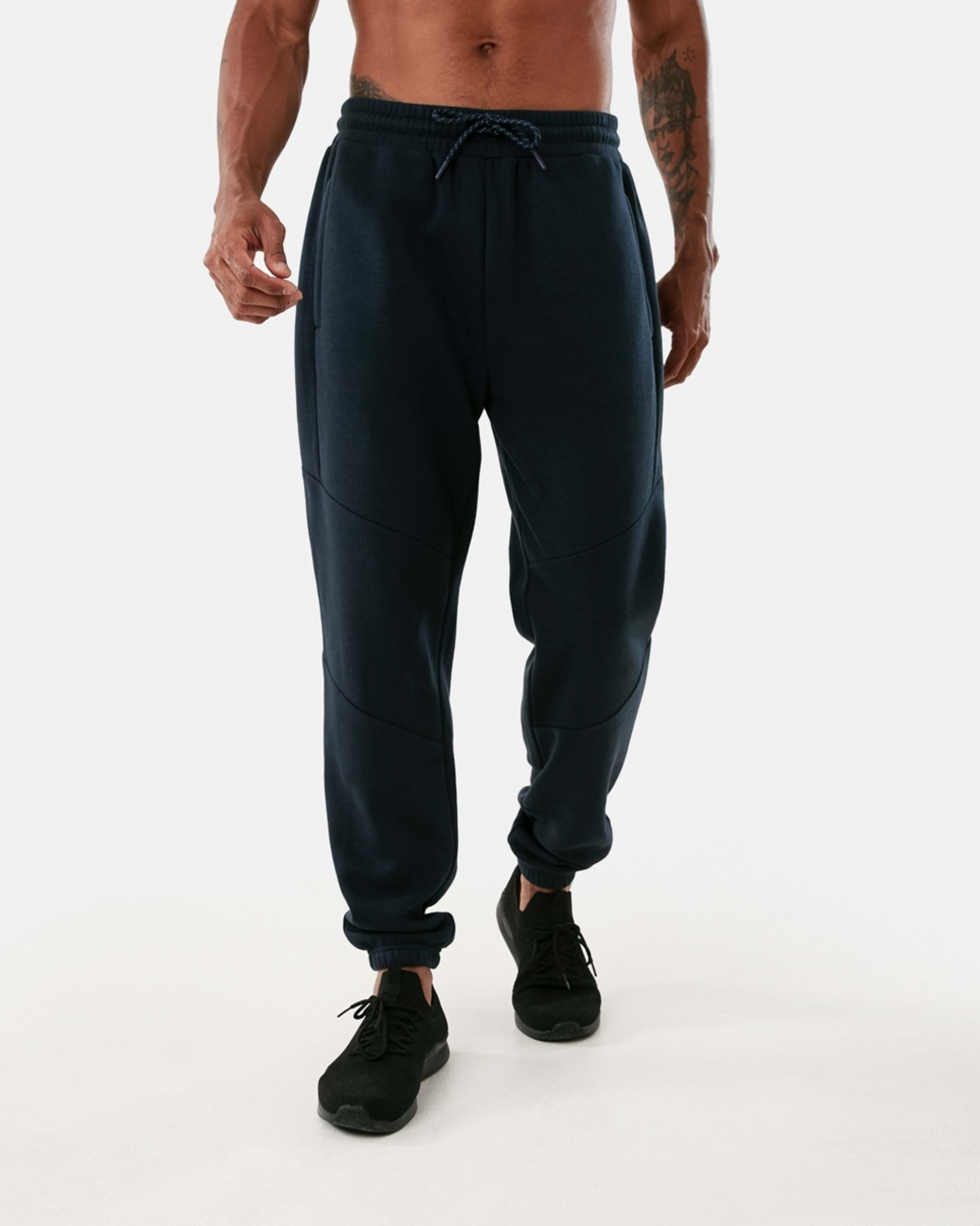 1 Active Mens Panel Trackpants SHADE NAVY, 1 of 6