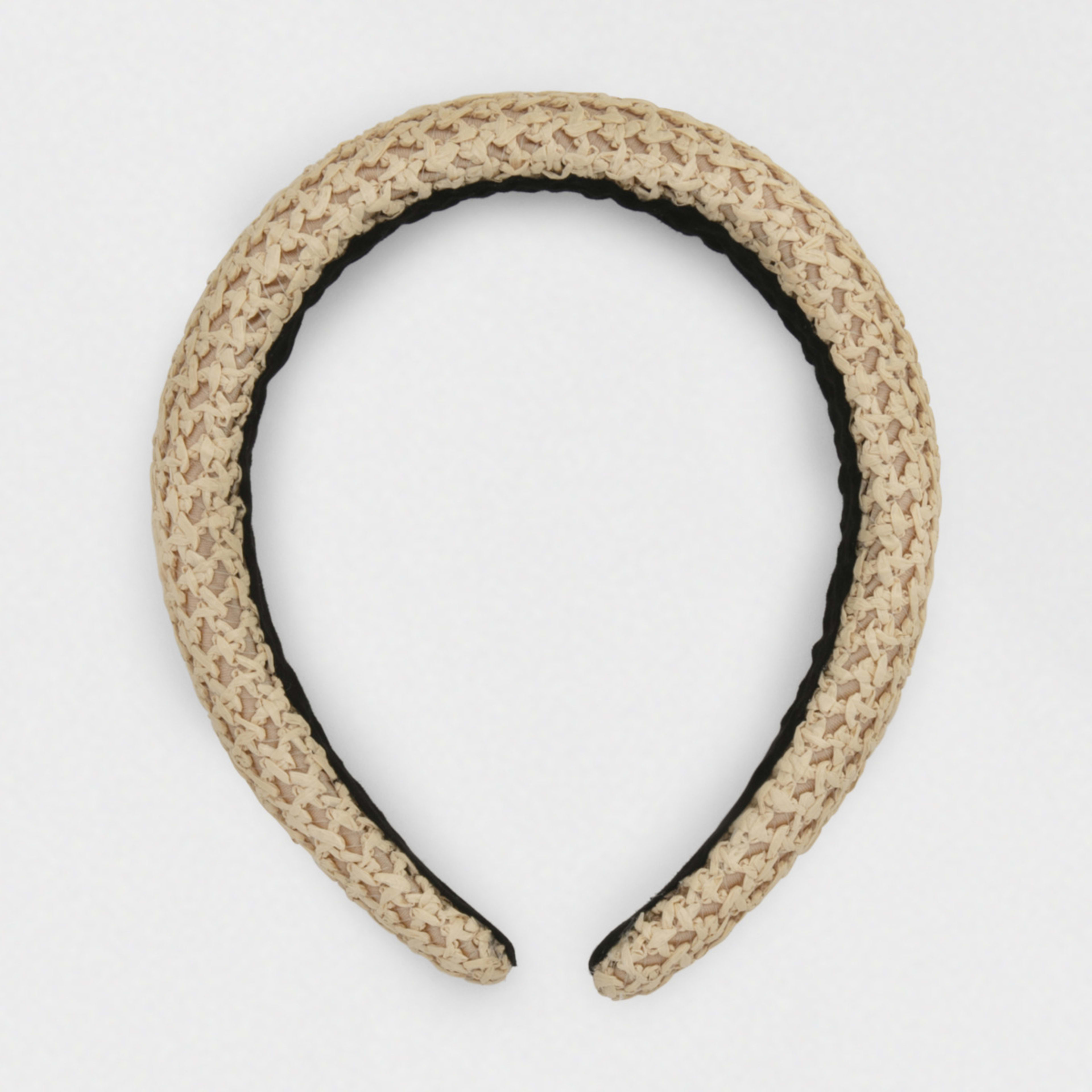 4 Raffia Headband - Natural, 4 of 5