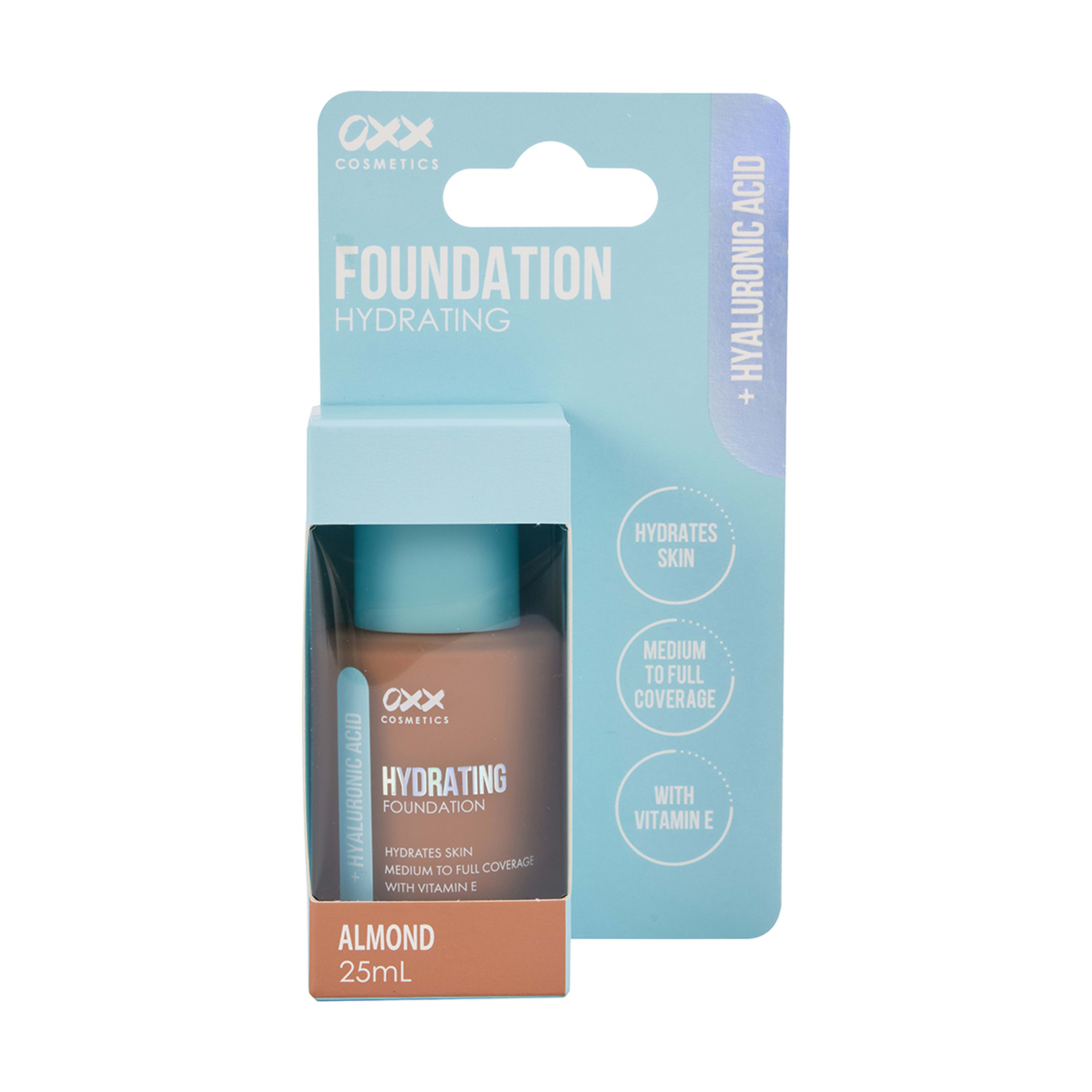 1 OXX Cosmetics Hyaluronic Acid Hydrating Foundation - Almond