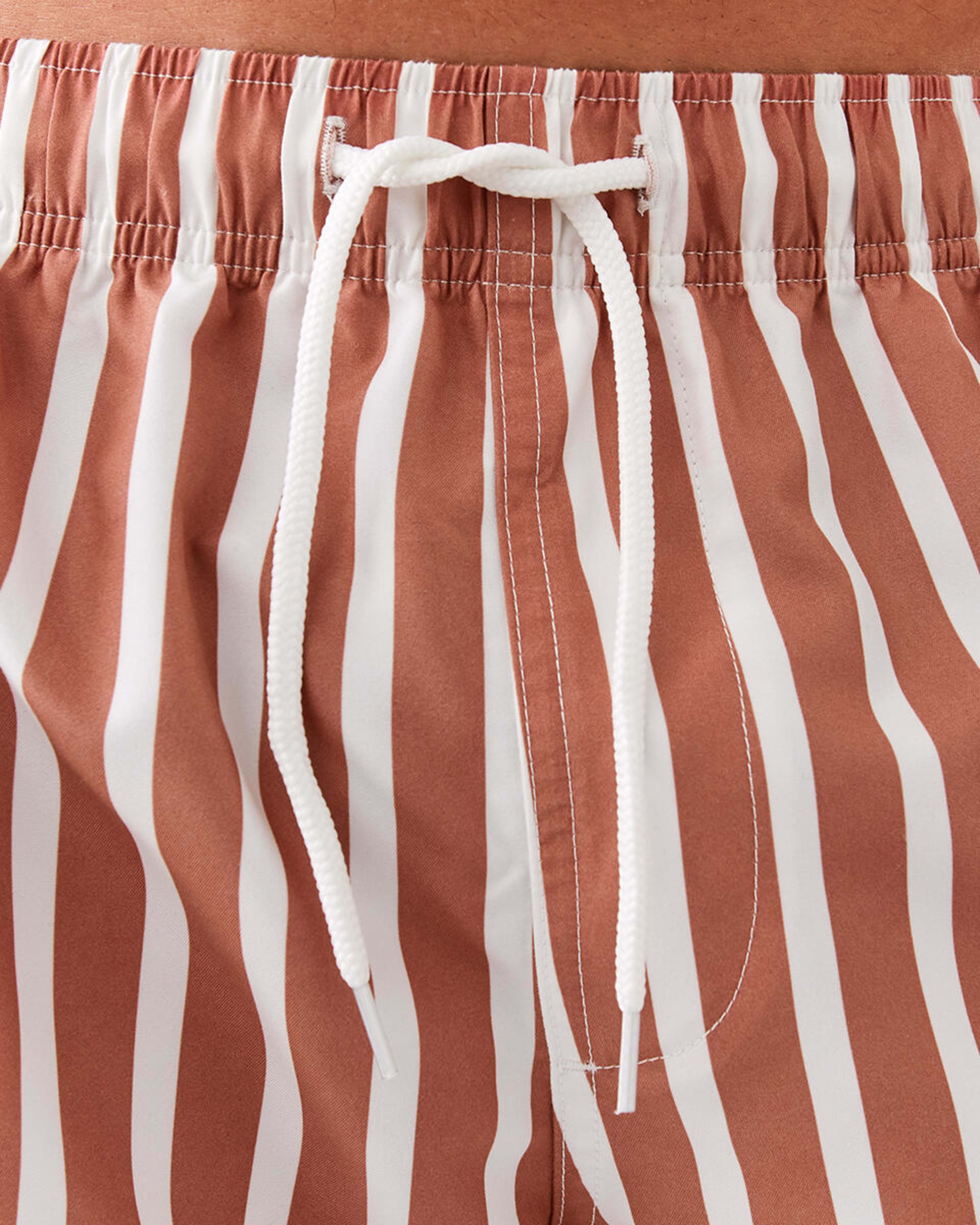 4 Core Print Boardshorts Bwn Stripe, 4 of 7