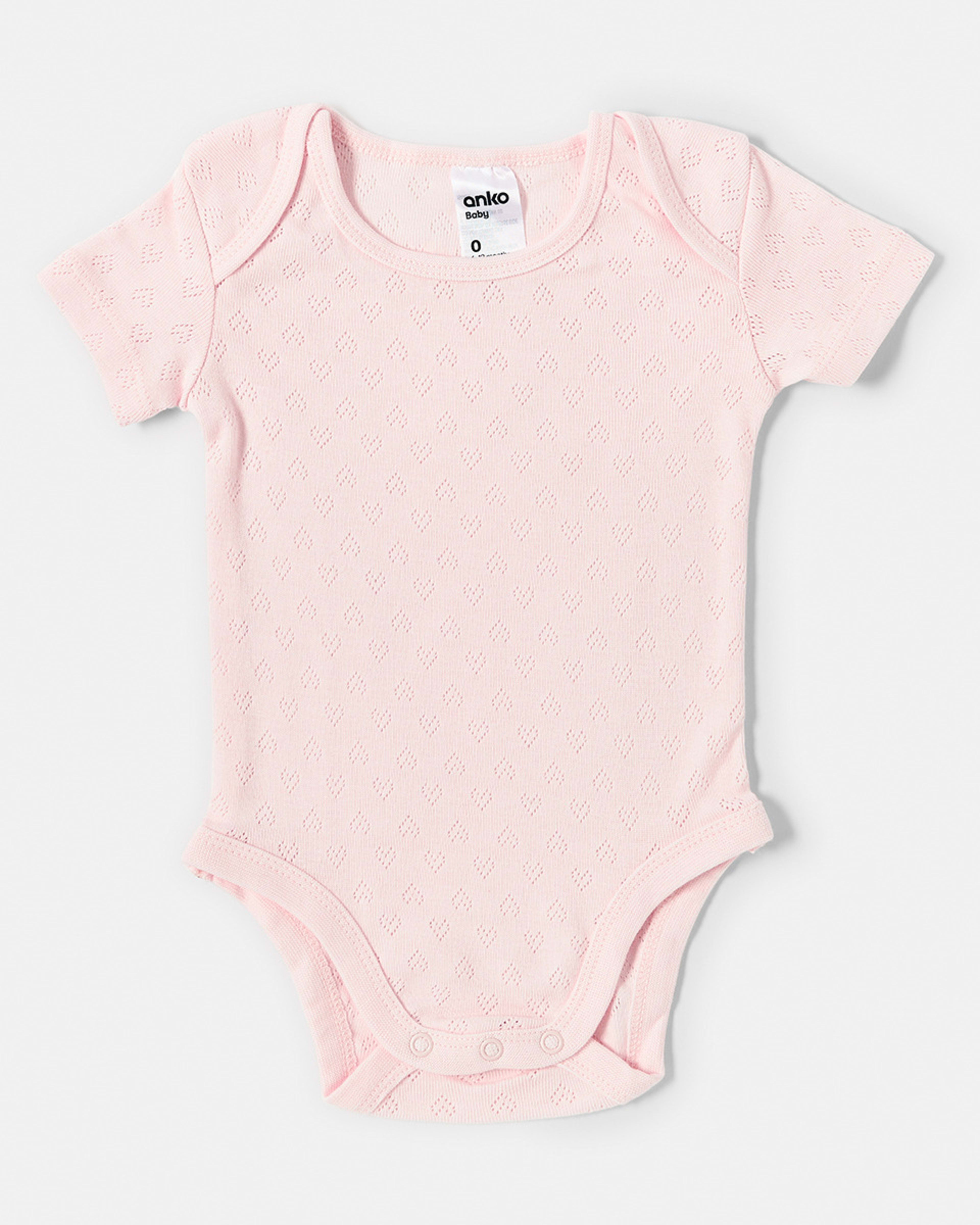 3 5 Pack Bodysuits New Pink, 3 of 8