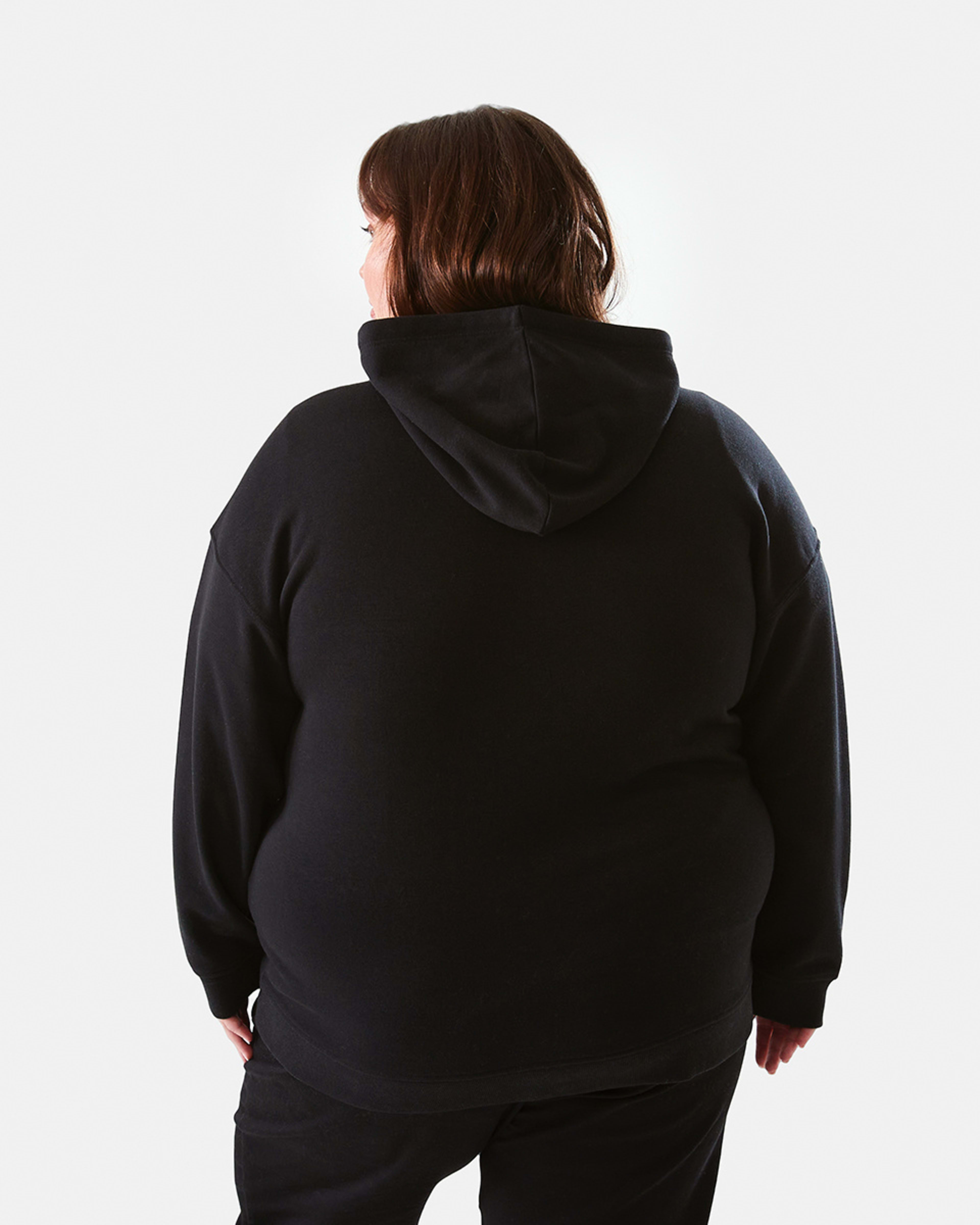 4 Curve Long Sleeve Zip Through Hoodie Black, 4 of 7