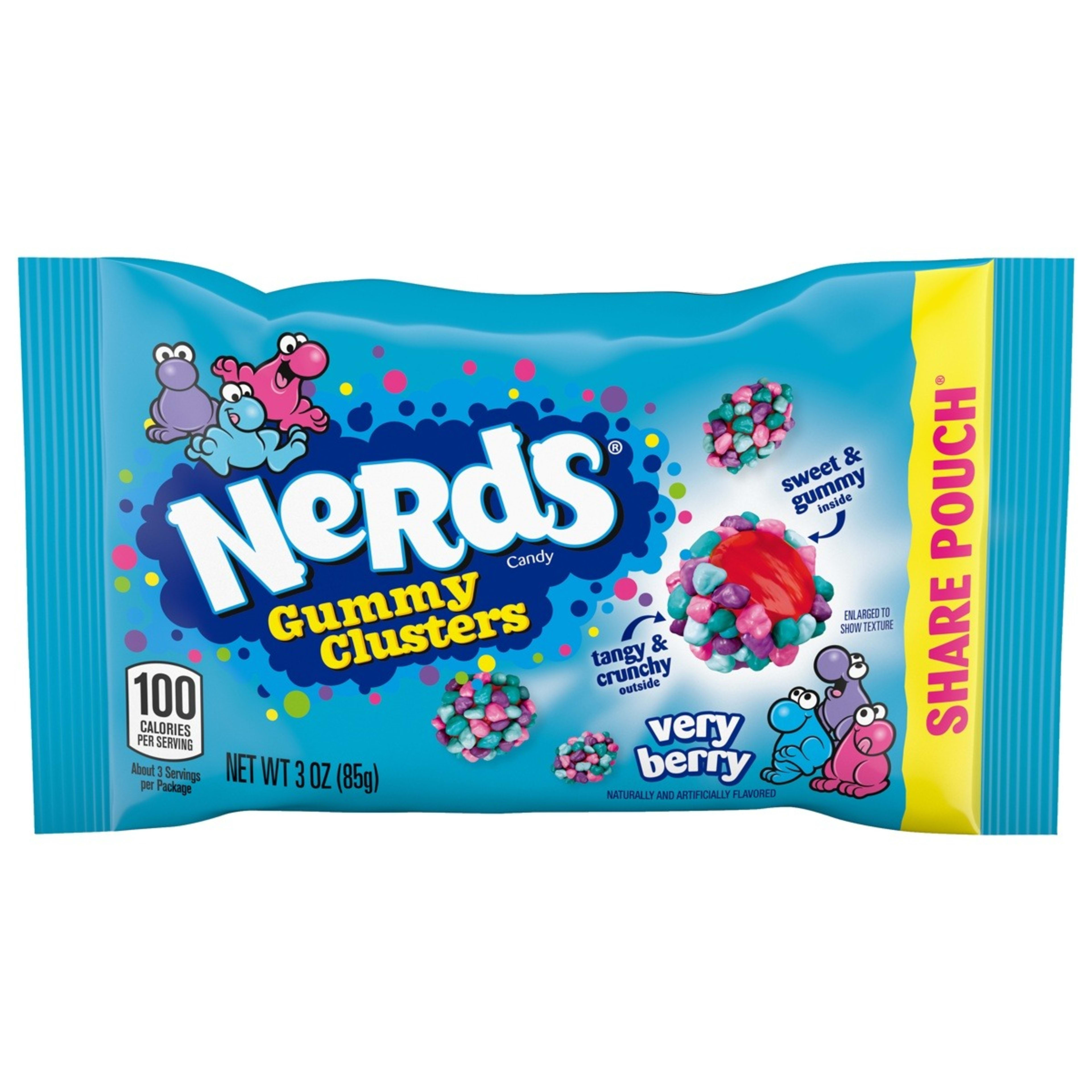 1 Nerds Very Berry Gummy Clusters Candy Share Pouch 85g