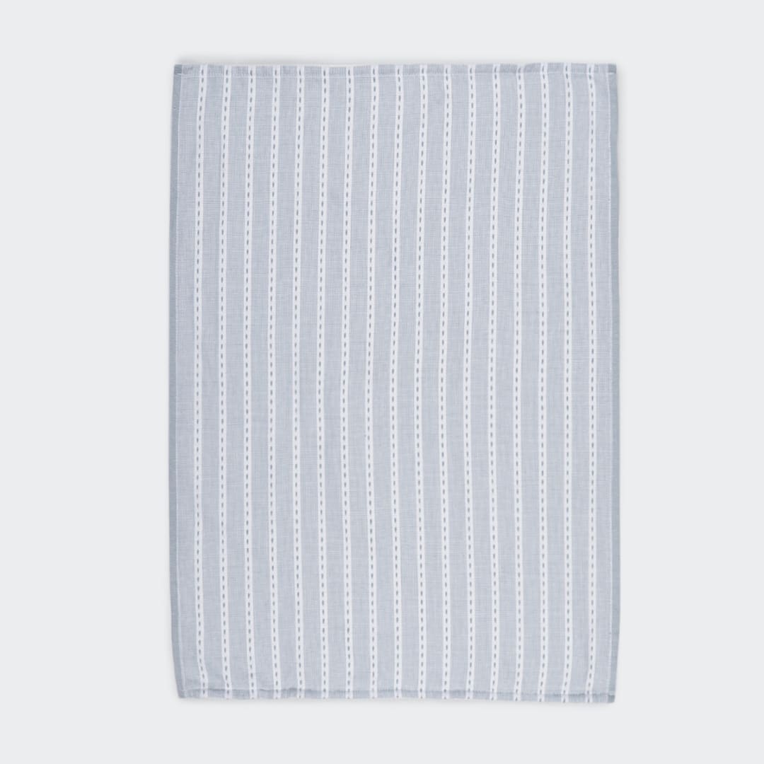 3 Pack Blue Chambray Extra Large Tea Towels Kmart