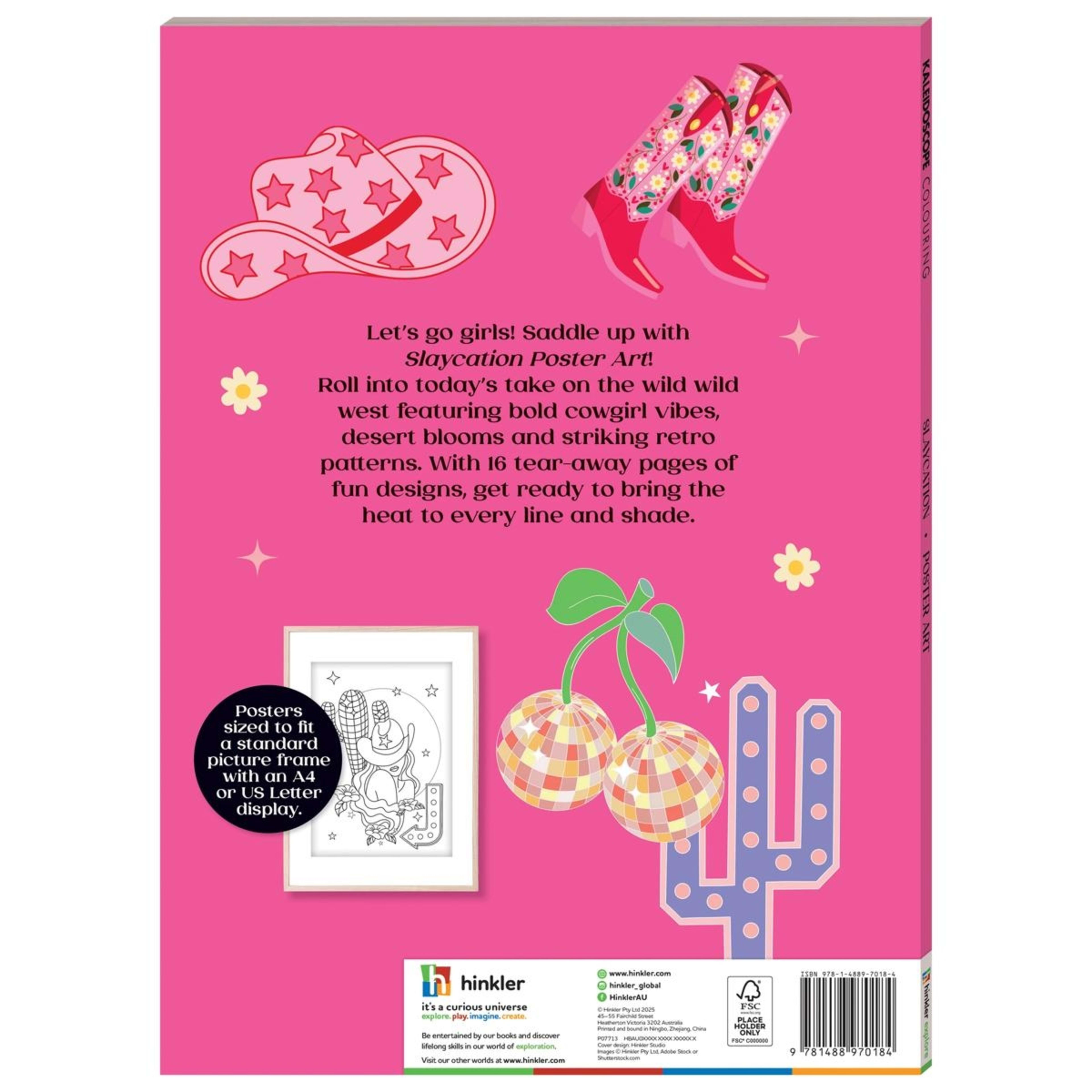 4 Kaleidoscope Colouring Poster Art: Slaycation - Book, 4 of 4