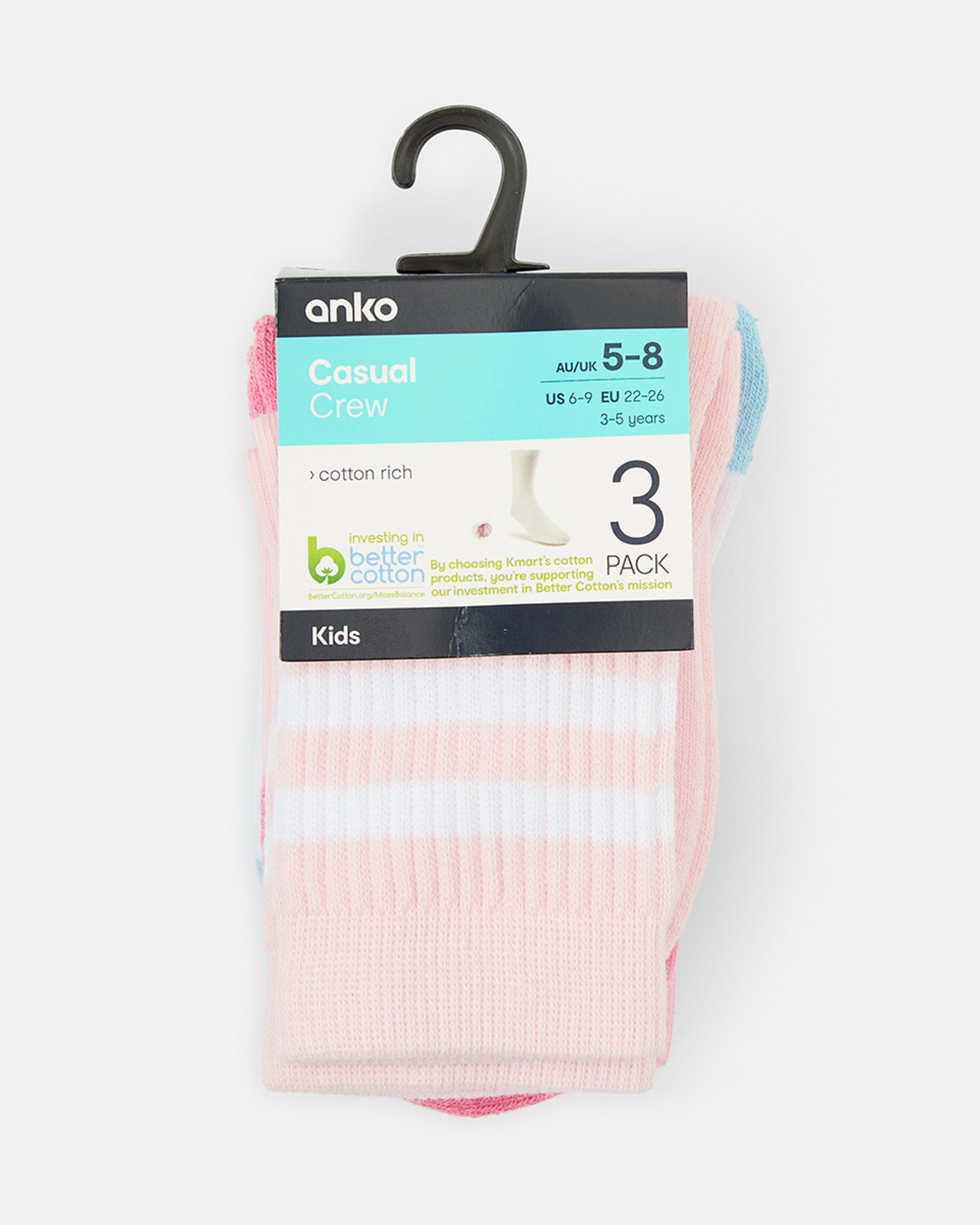 1 3 Pack Crew Socks Tie Dye, 1 of 3