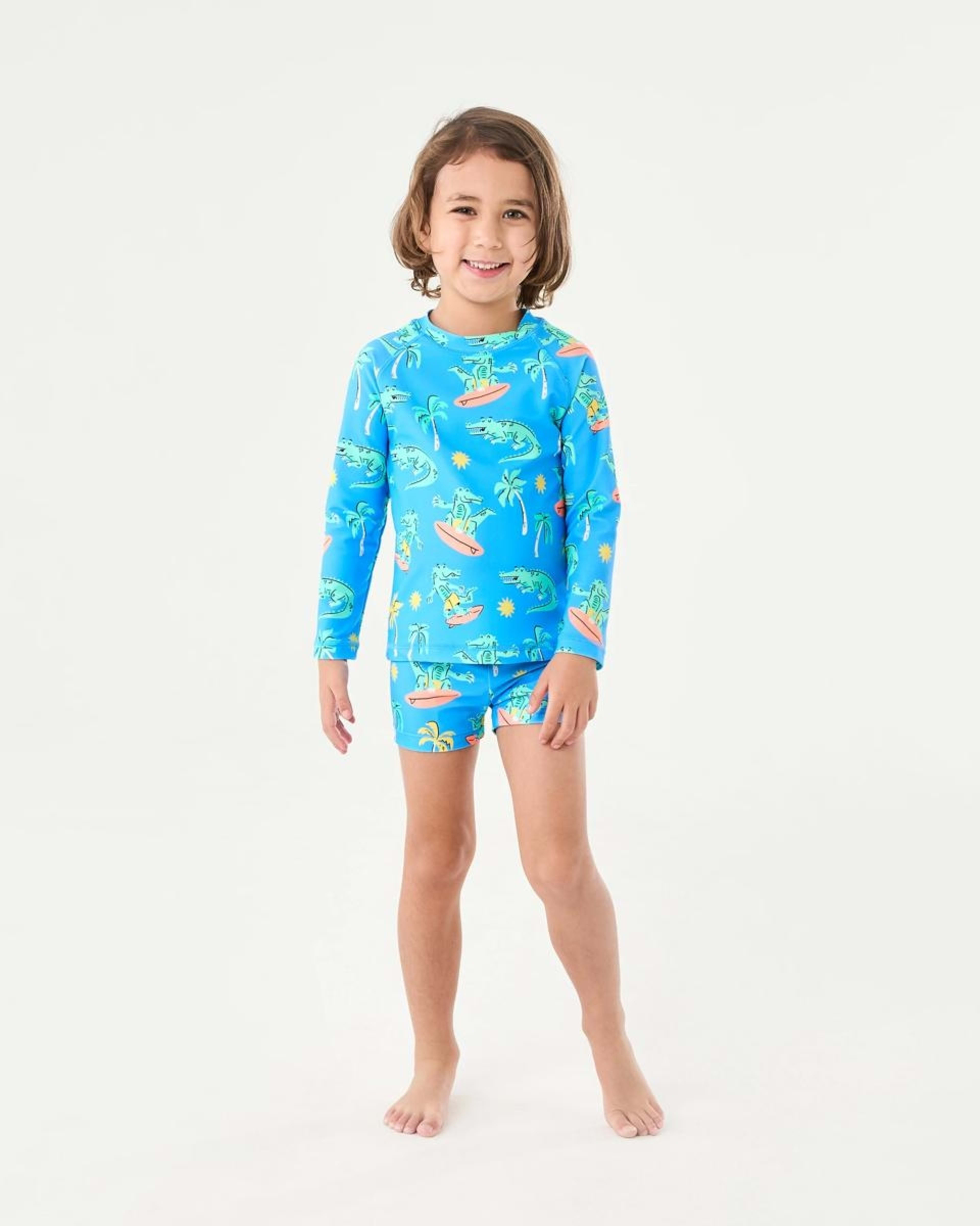 5 Long Sleeve Swim Set BLUE SURF CROC, 5 of 5