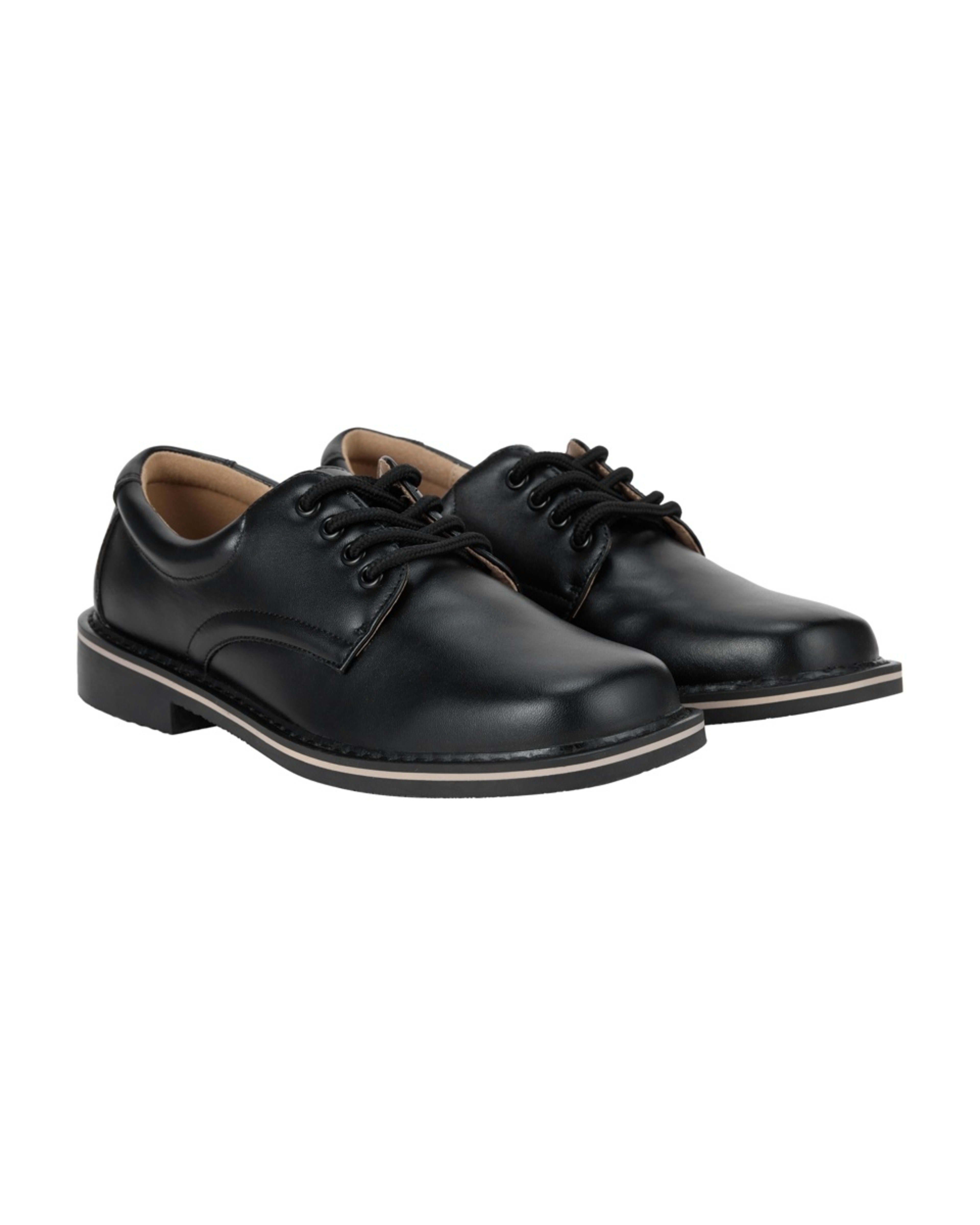 3 Classic Lace Up School Shoes Black, 3 of 3