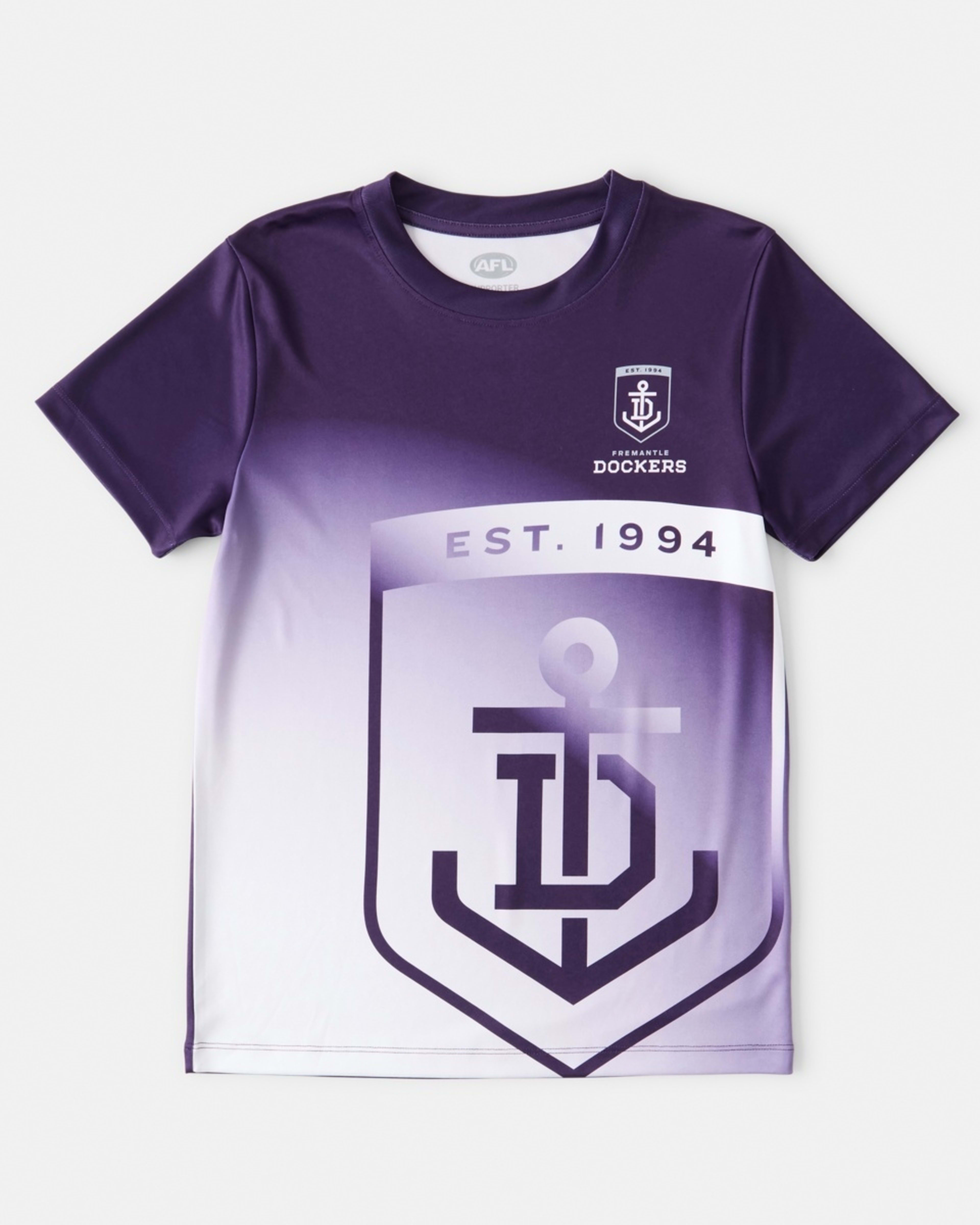 9 Official AFL Kids Training T-shirt Fremantle, 9 of 10