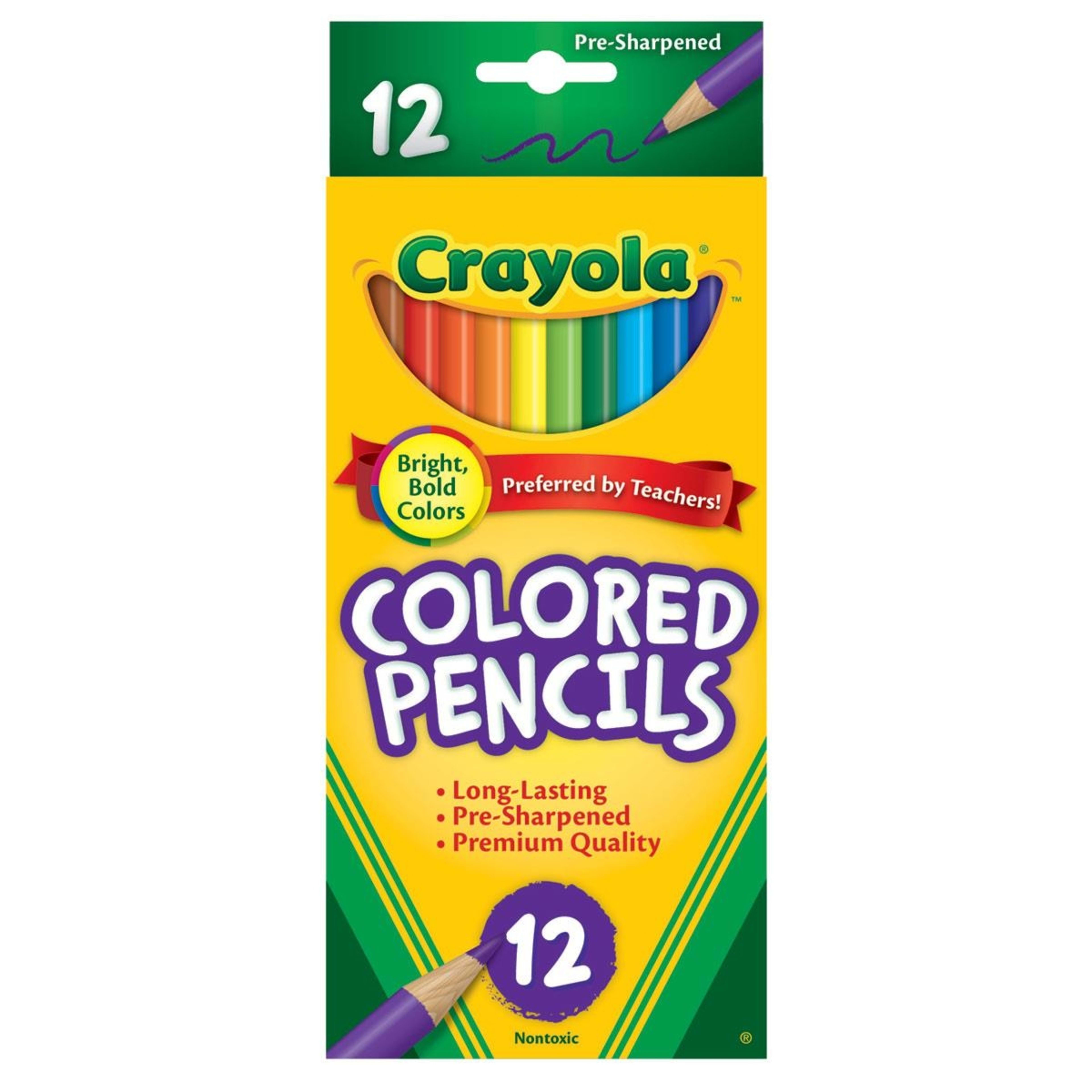 1 Crayola 12 Pack Coloured Pencils