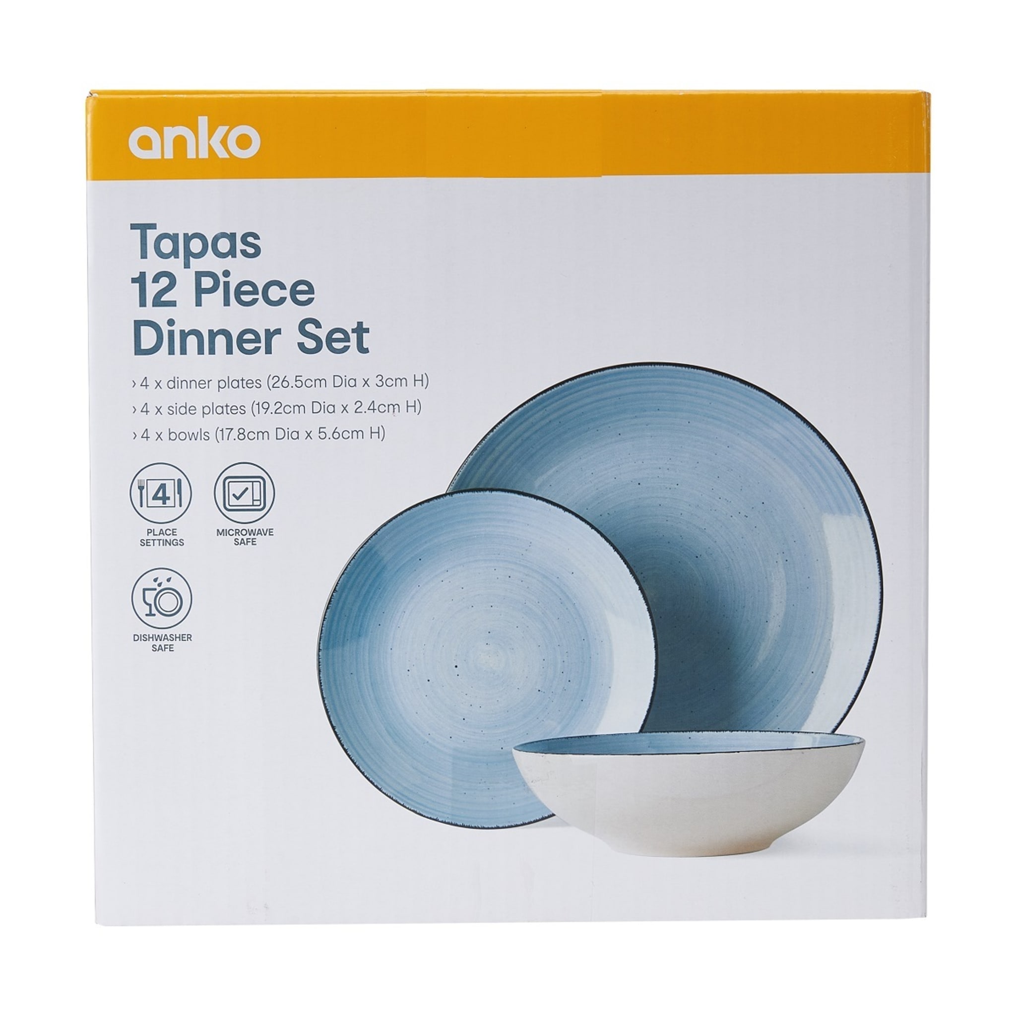 Tapas 12 Piece Dinner Set Kmart