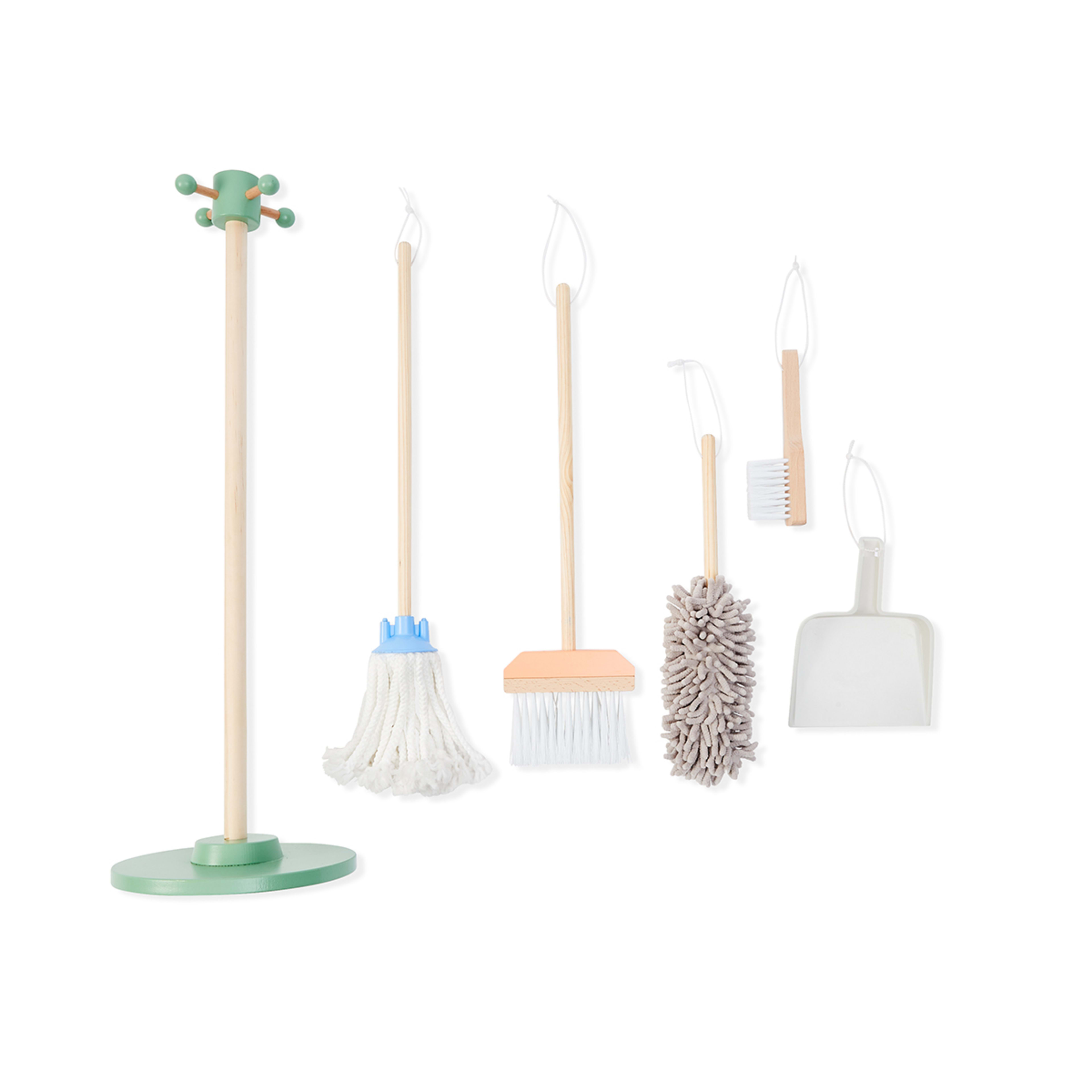 7 6 Piece Wooden Cleaning Toy Set, 7 of 7