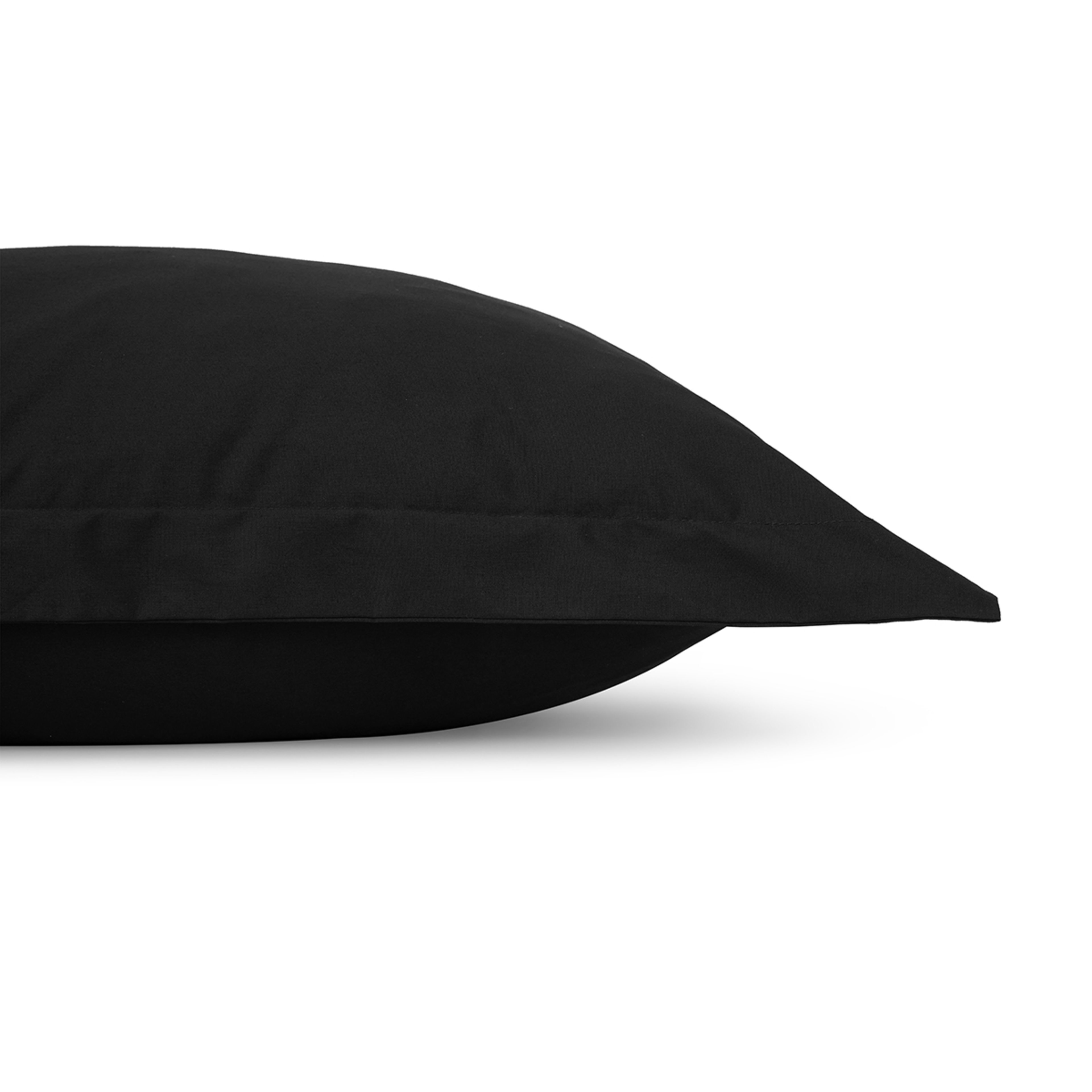 250 Thread Count Cotton Rich European Pillowcase Black Kmart