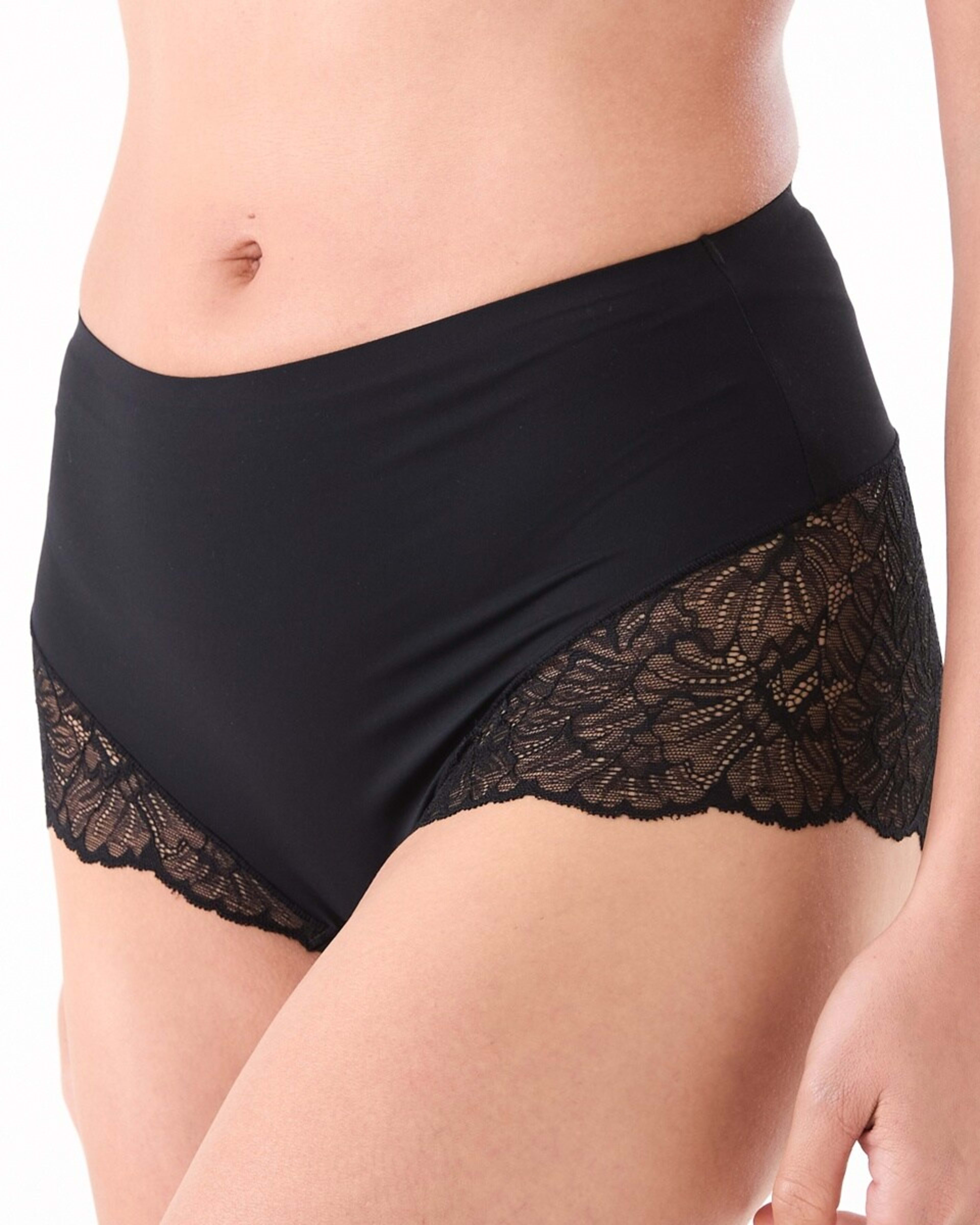 2 3 Pack No Show Lace Full Briefs Bk Bk Bk, 2 of 6